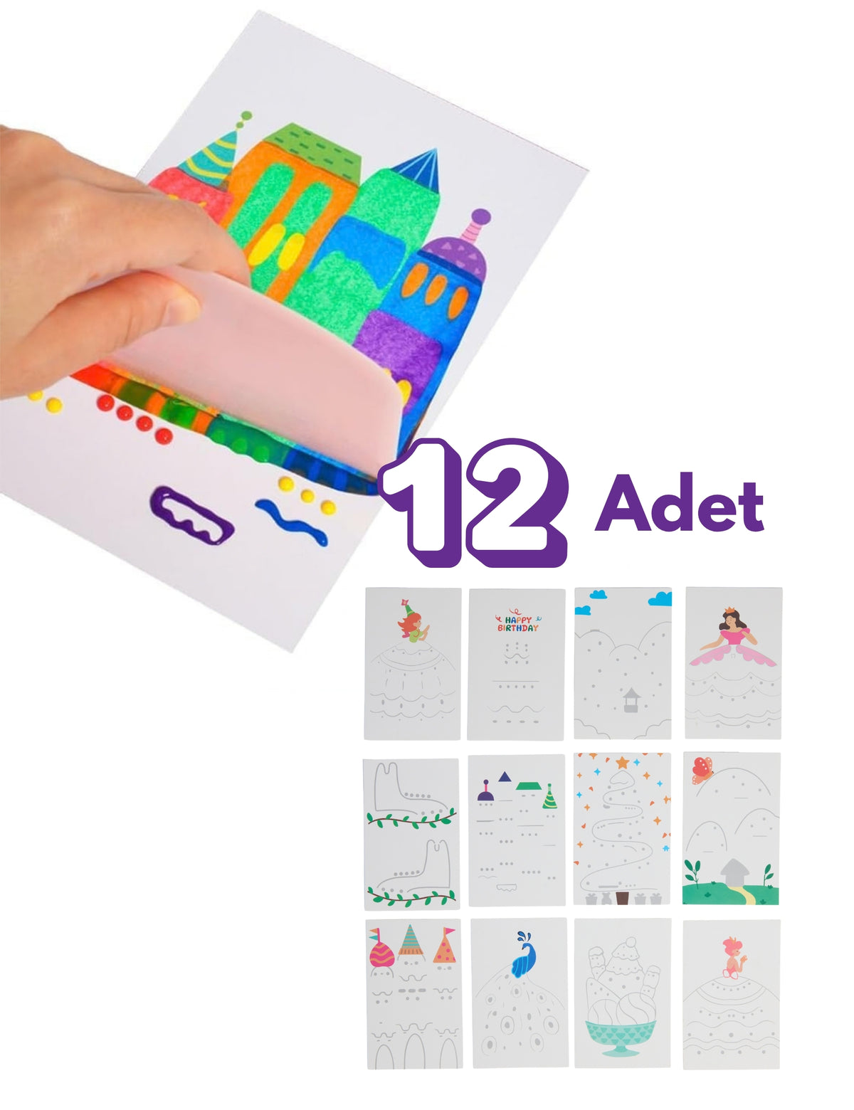 Maisonord Rainbow Squeegee Yedek Sanat Kartı (12 Adet)