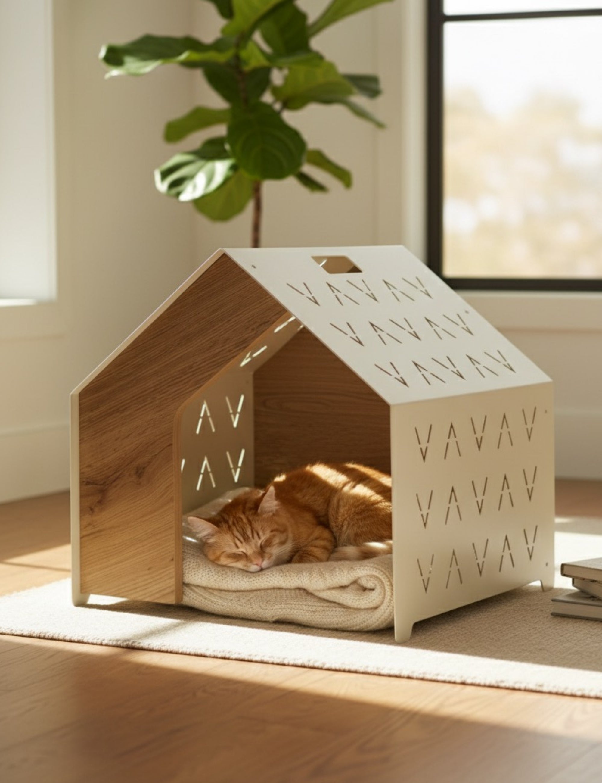 Vidar Kedi & Köpek Evi - Krem