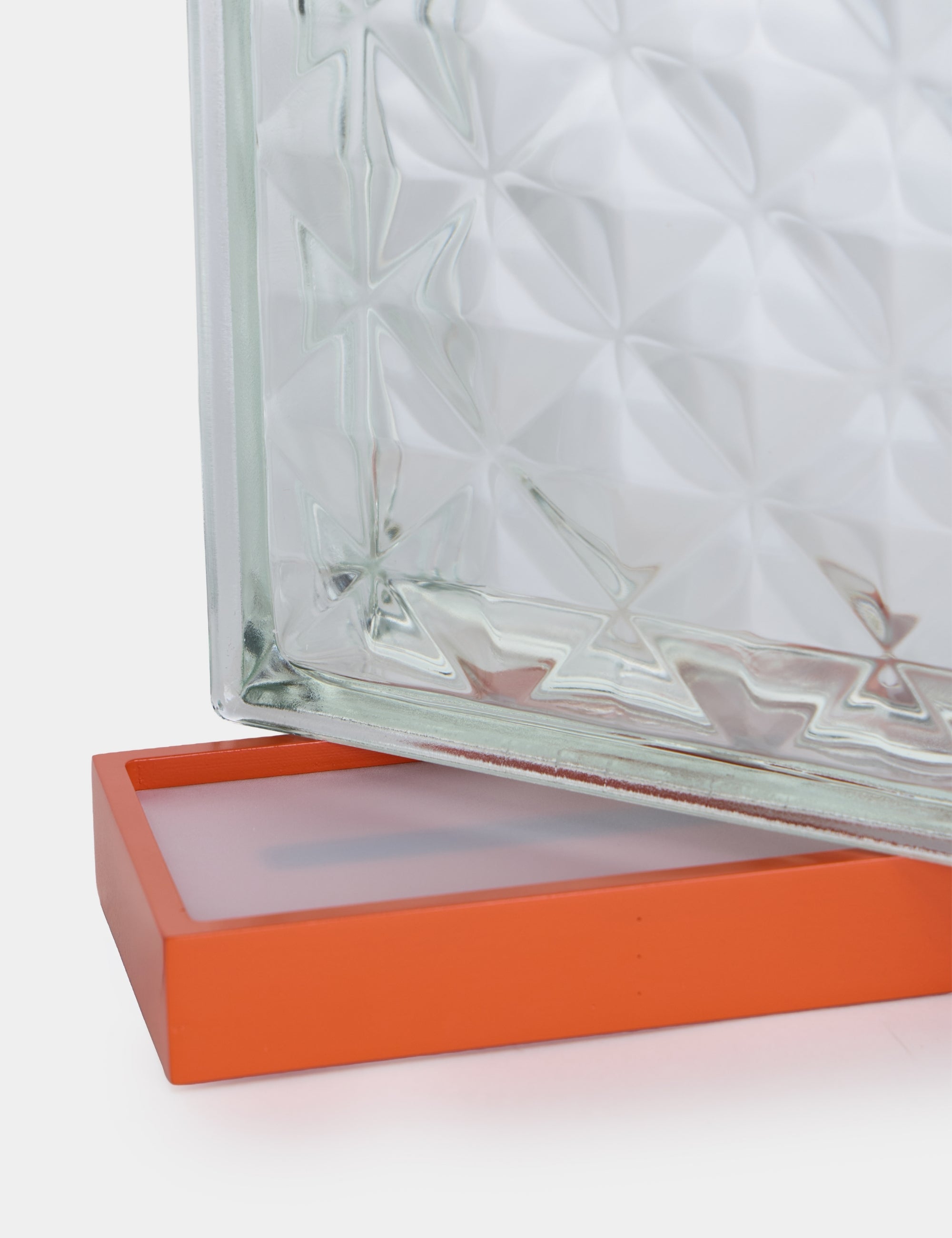 Mood Block Prizma Dekoratif Abajur - Turuncu