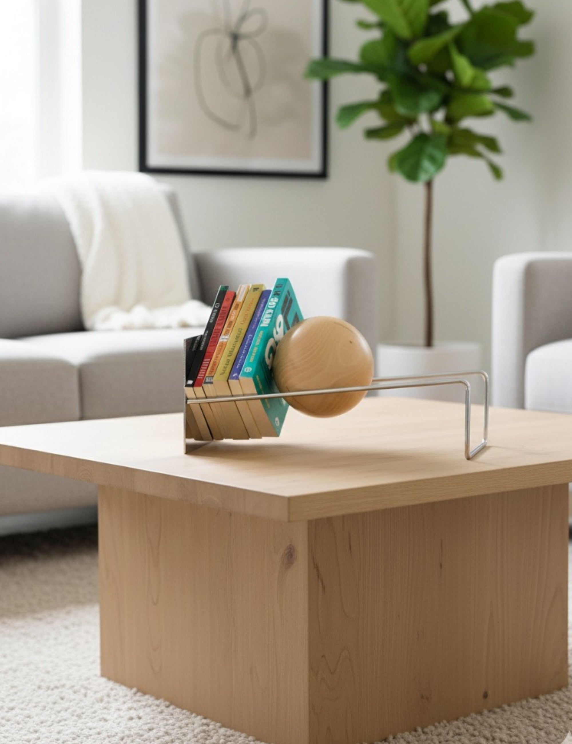 Toke Dekoratif Kitaplık - Silver