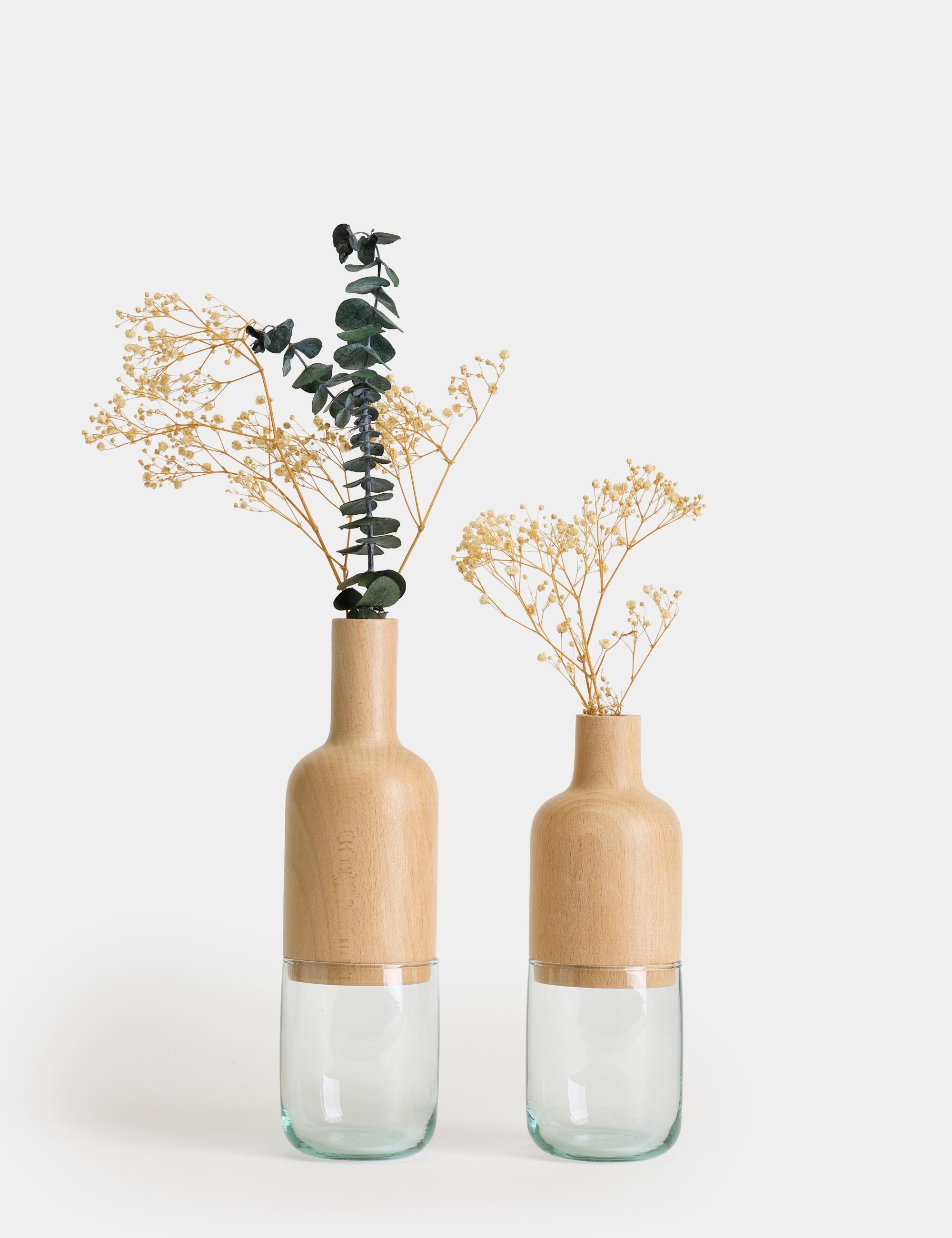 Harmony Minimalist 2'li Vazo Seti - Mint Yeşil