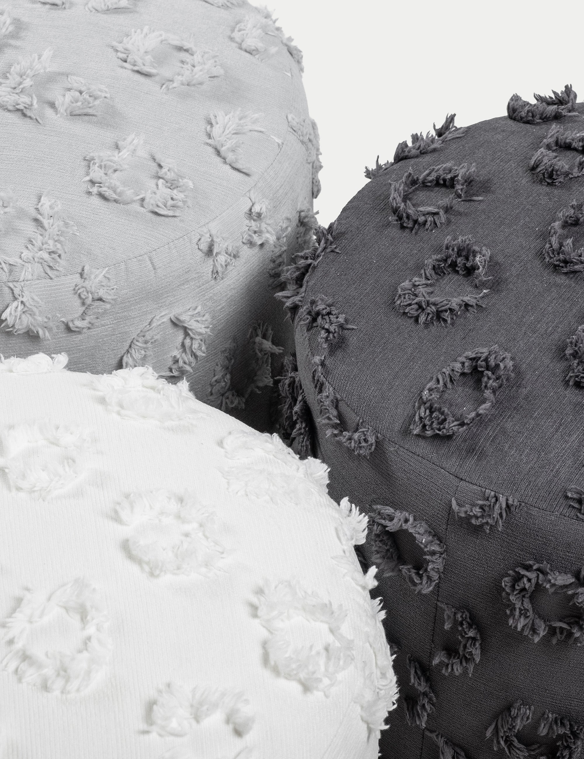 Astrid Dokuma Puf - Gri