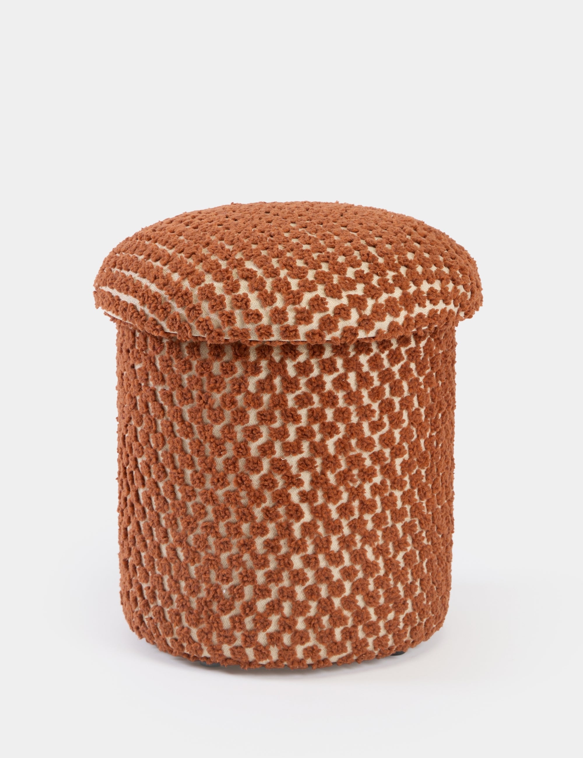 Alpaka Modern Puf - Turuncu