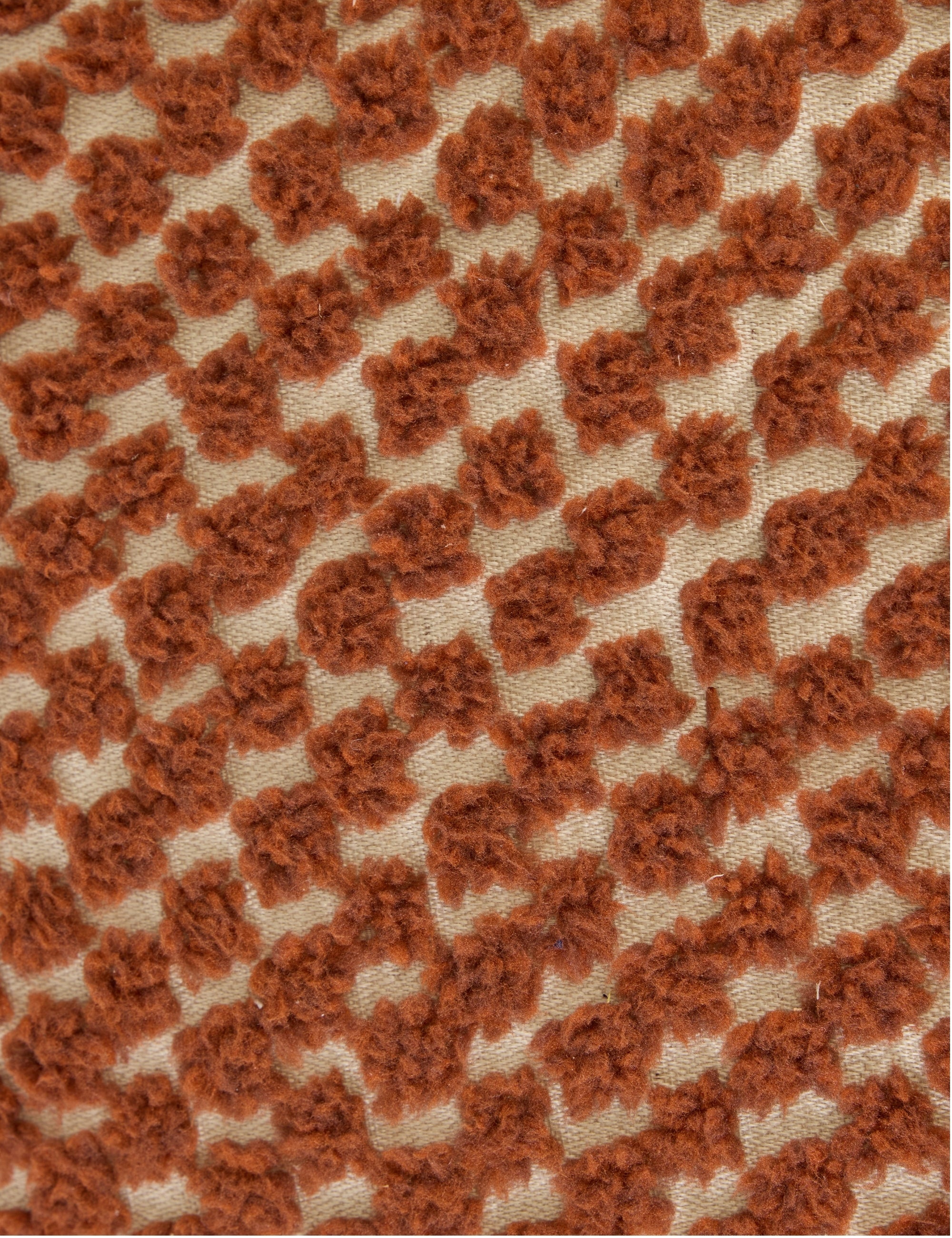 Alpaka Modern Puf - Turuncu