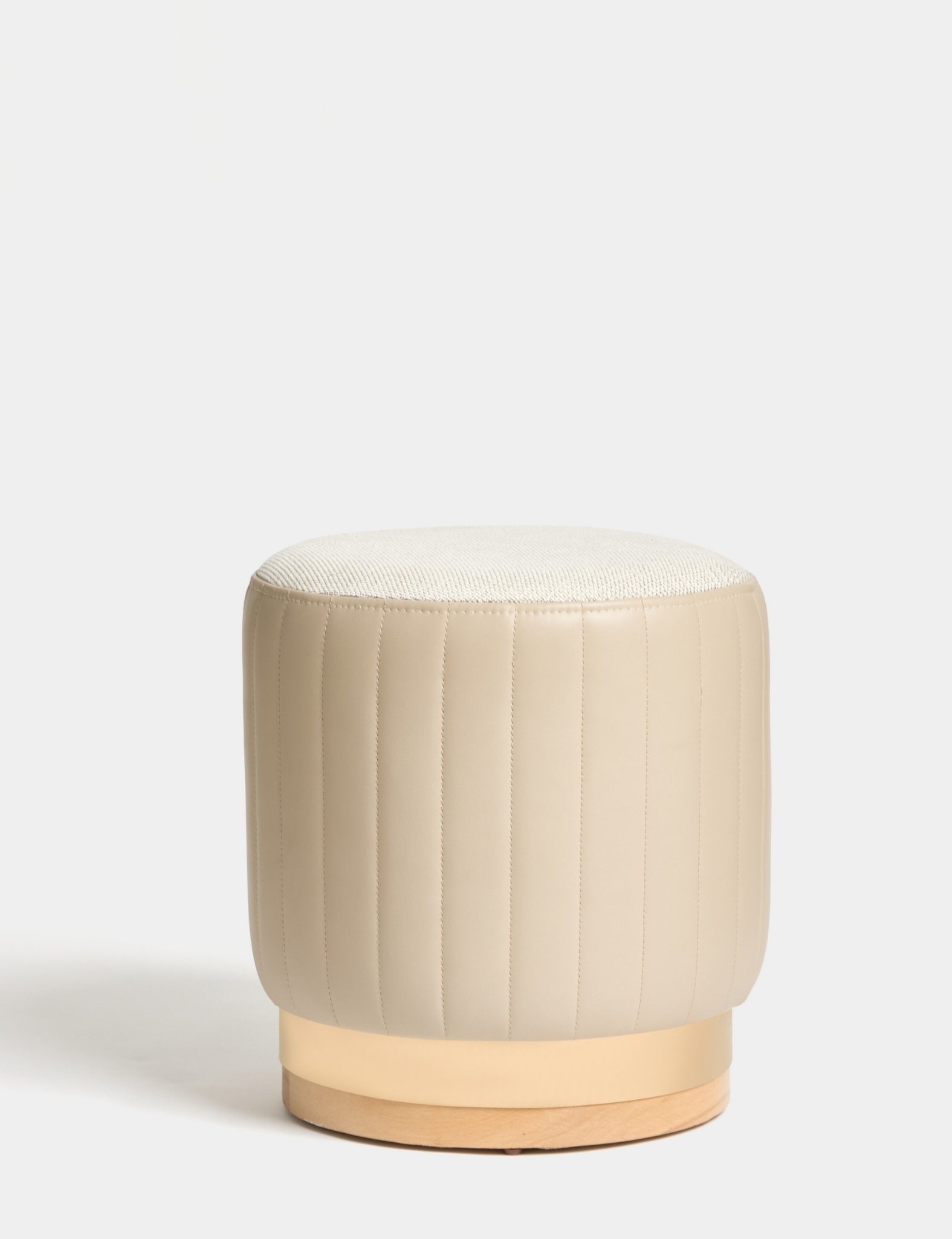 Nordica Gold ve Ahşap Detaylı Puf