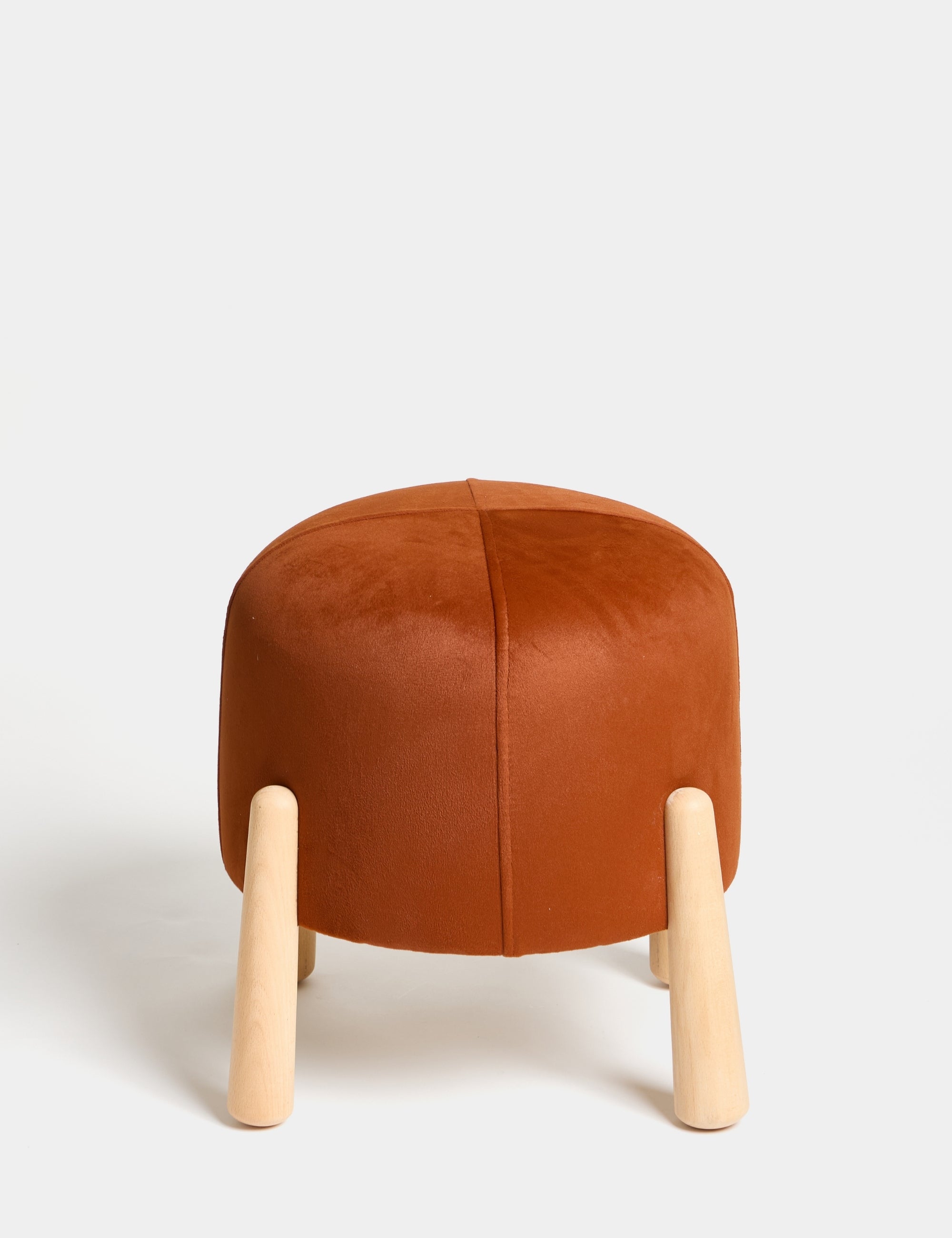 Floki Naturel Ahşap Ayaklı Puf