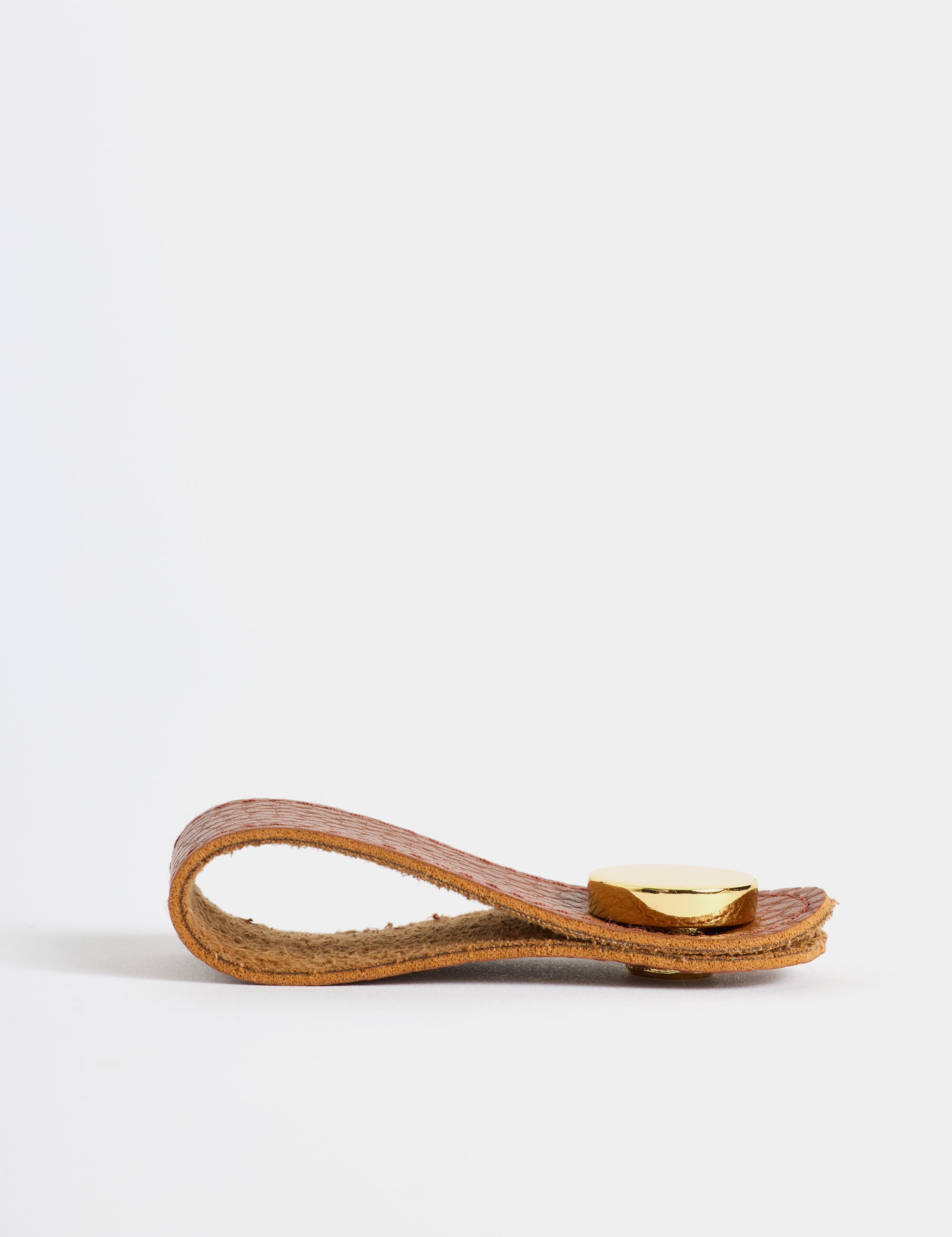 Deri Gold Kaplama Tekli Kulp