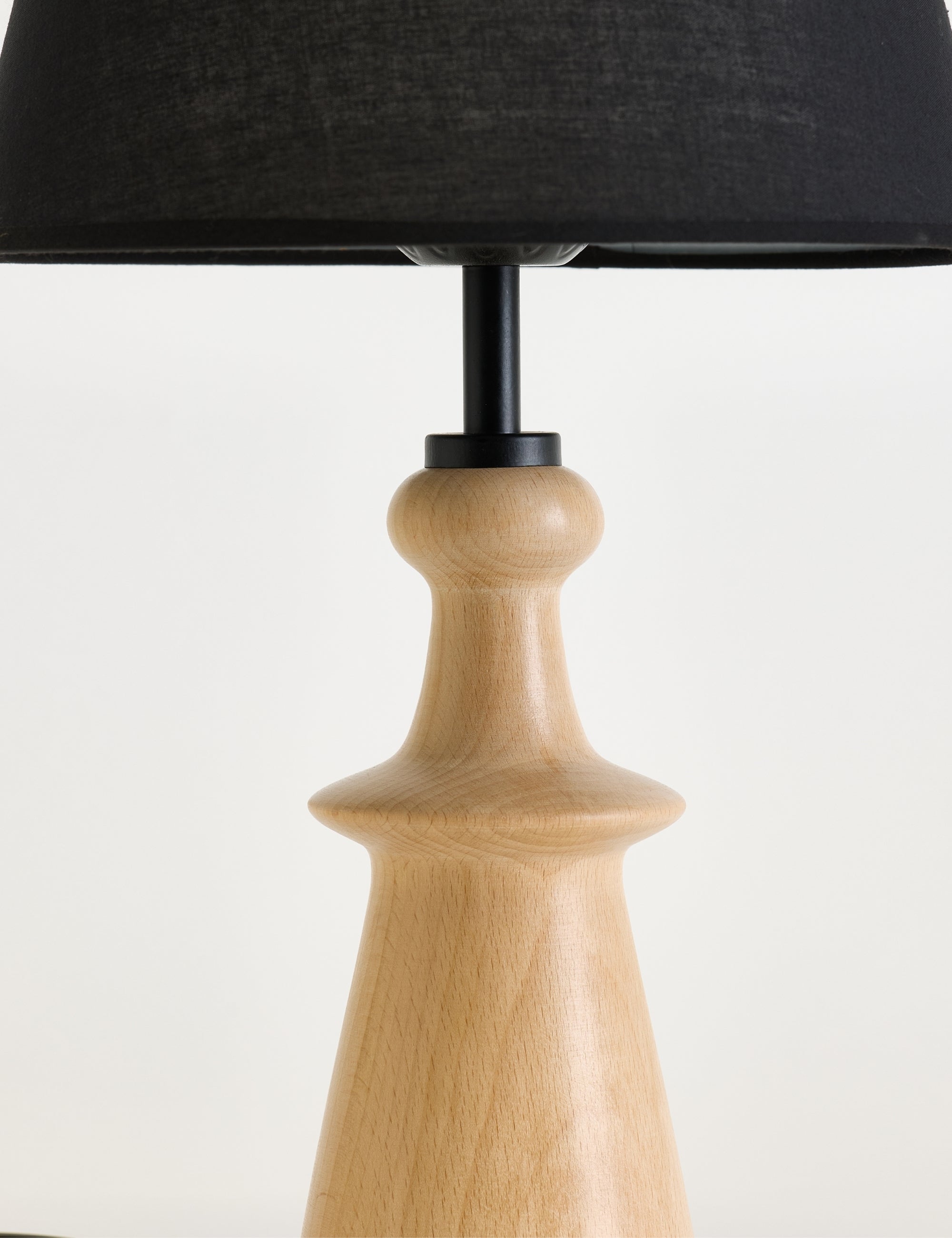 Sandnes Kumaş Şapkalı Ahşap Abajur