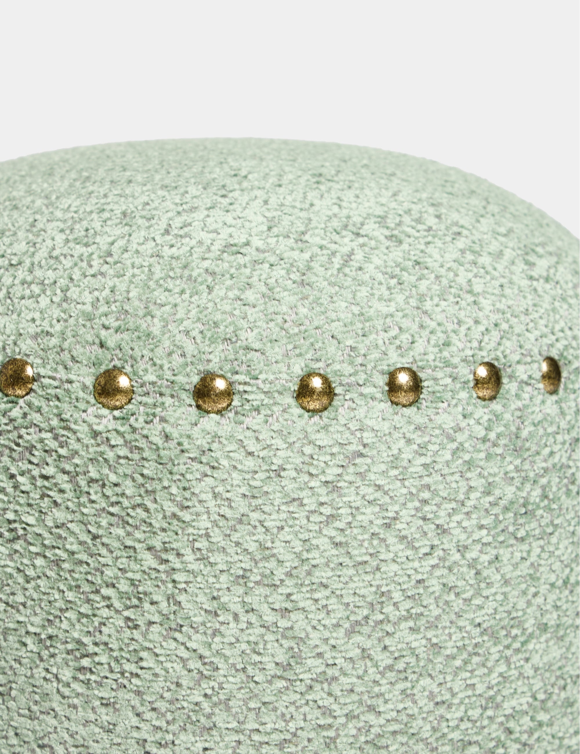 Saga Nostajik Ahşap Ayaklı Puf