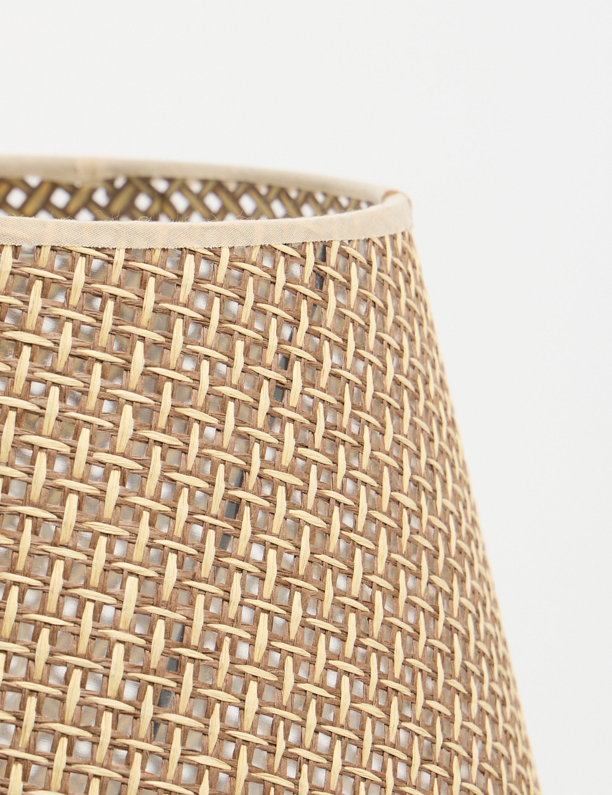 Astra Hasır Şapkalı Traverten Abajur