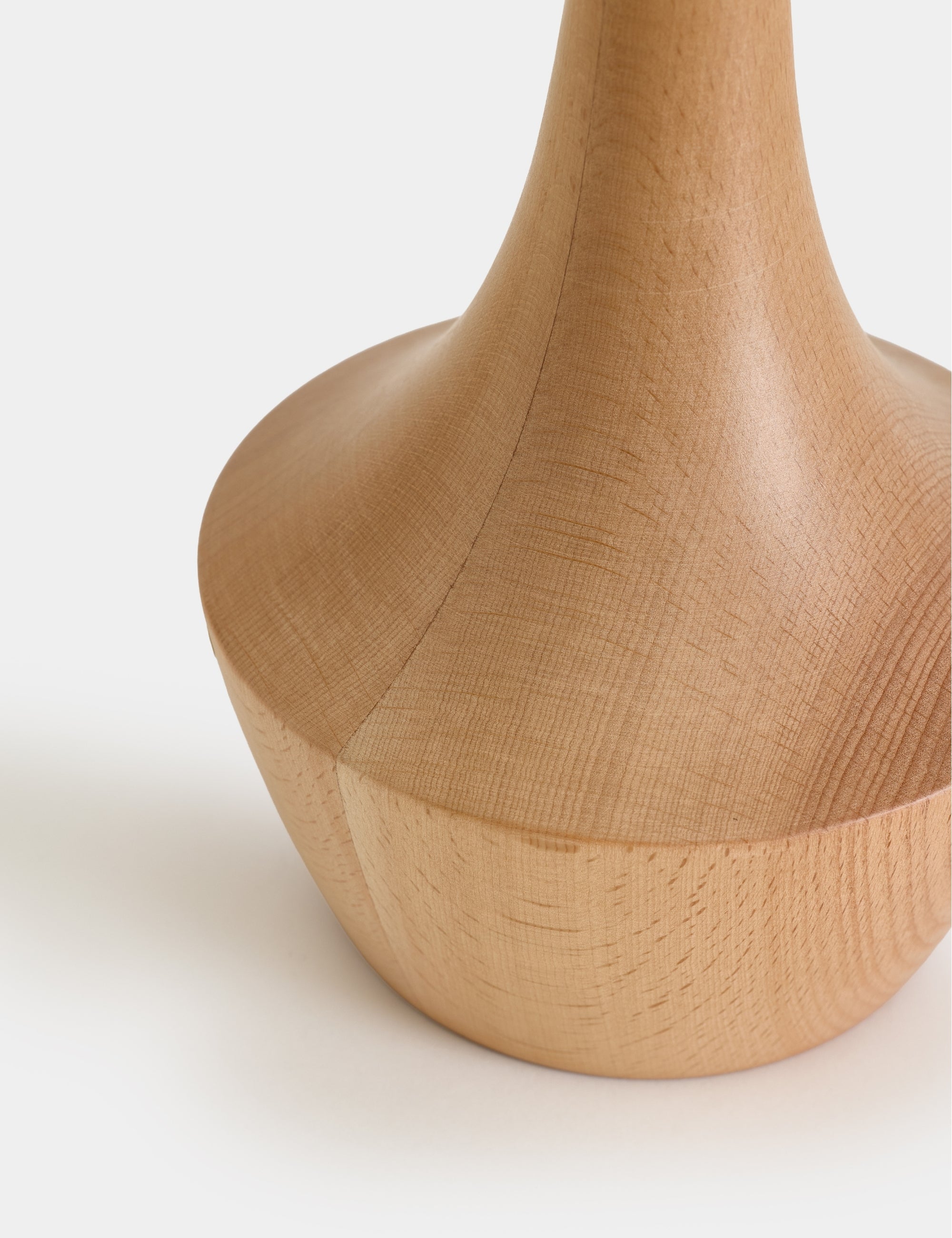 Moss Kumaş Şapkalı Ahşap Abajur