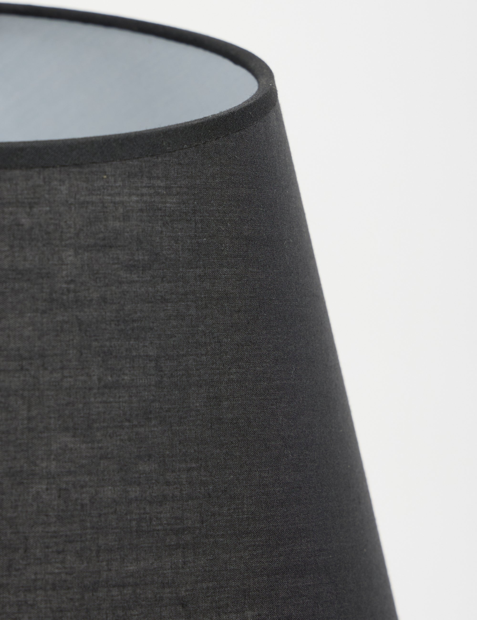 Valen Kumaş Şapkalı Siyah Traverten Abajur