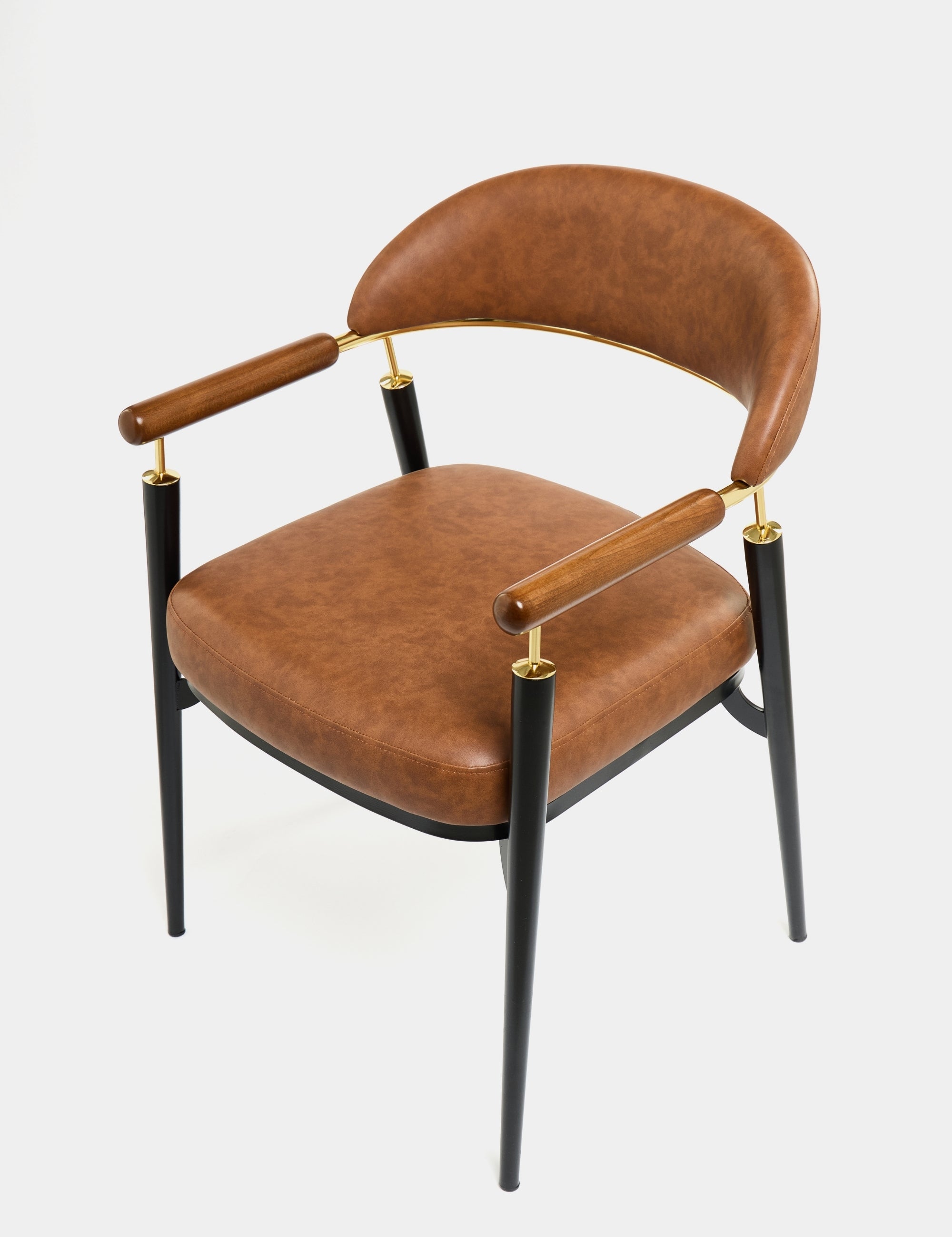 Bjorn Deri Döşeme Yemek Odası Sandalyesi