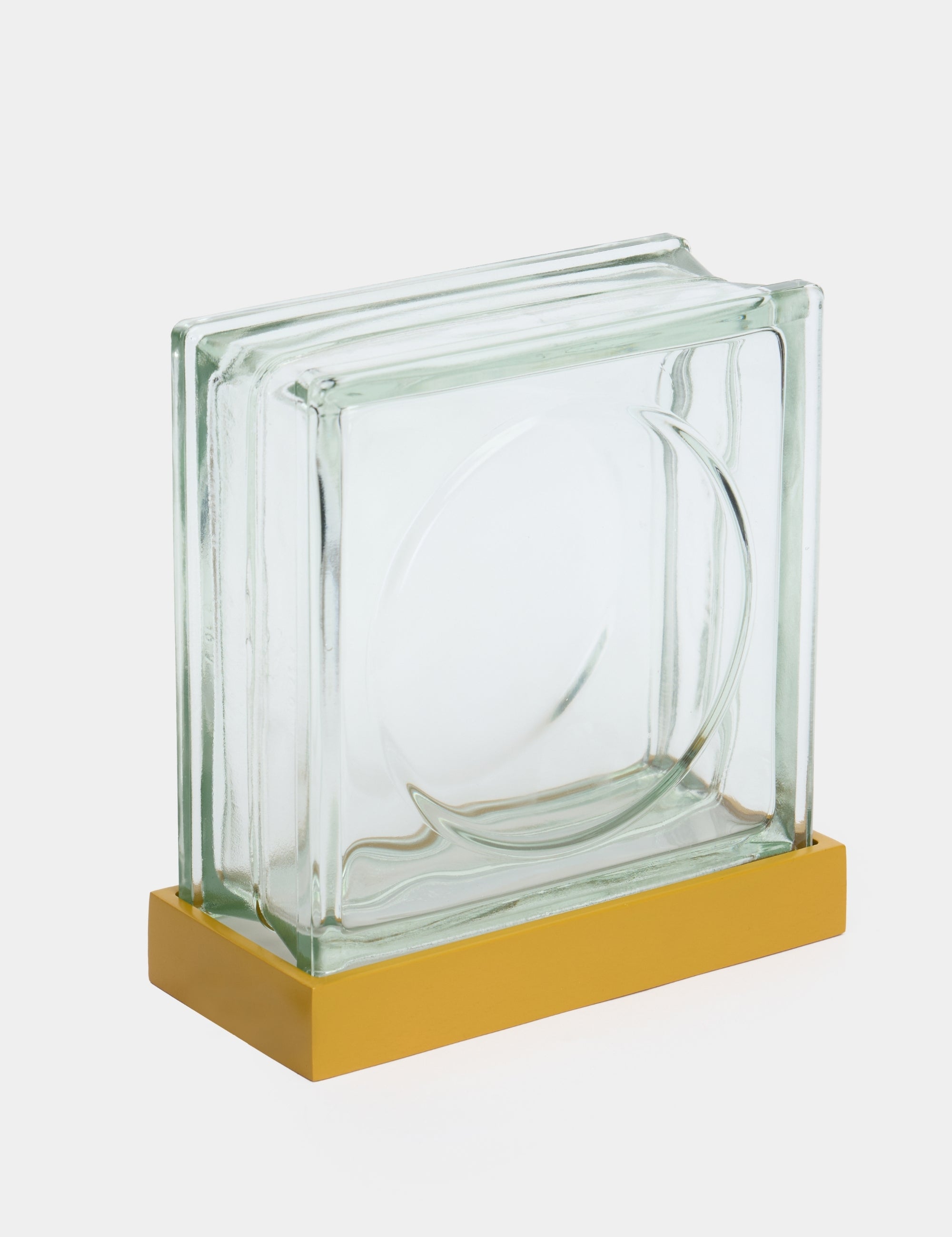 Mood Block Round Dekoratif Abajur - Hardal Sarısı