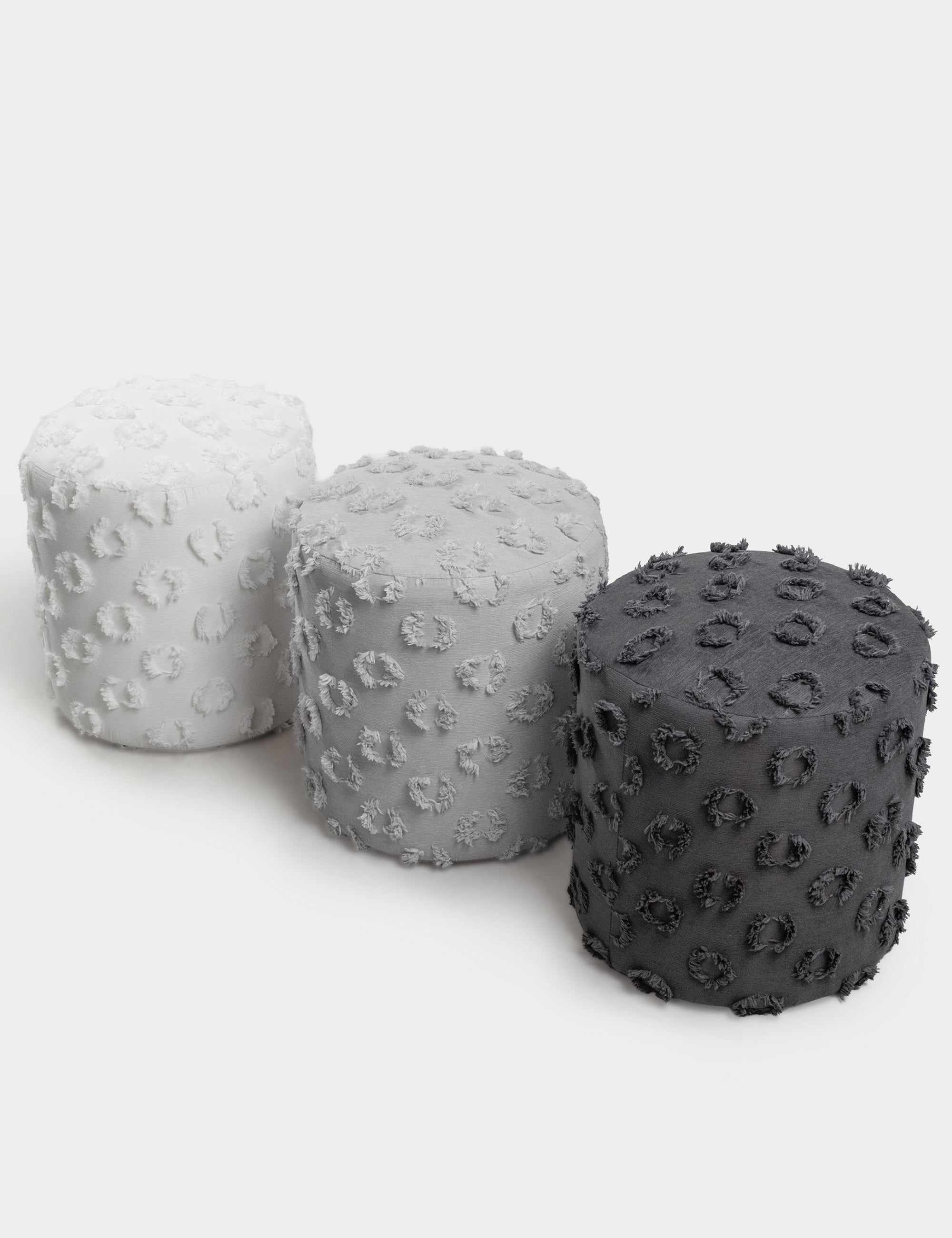 Astrid Dokuma Puf - Gri