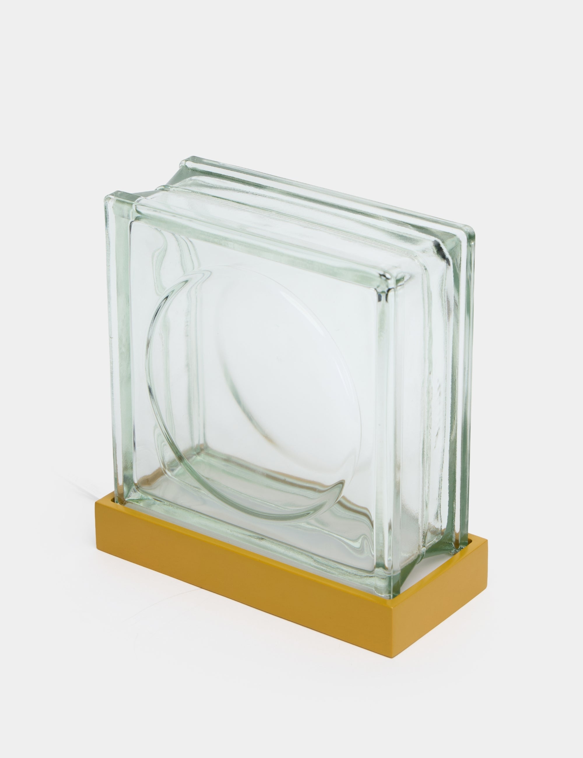 Mood Block Round Dekoratif Abajur - Hardal Sarısı