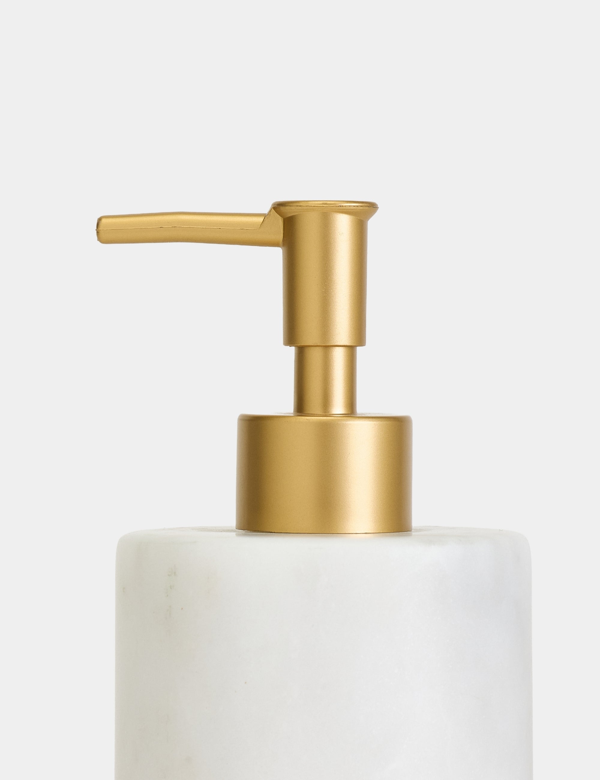 Flora Mermer 3'lü Banyo Seti - Mat Gold