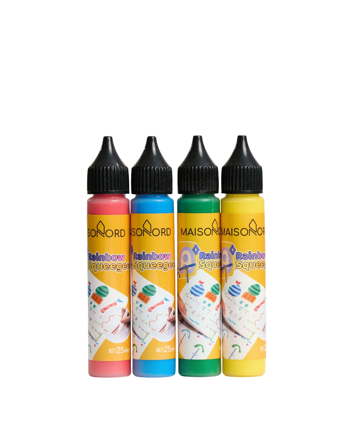 Maisonord Rainbow Squeegee Yaratıcı El Sanatları Eğitici Oyun Seti