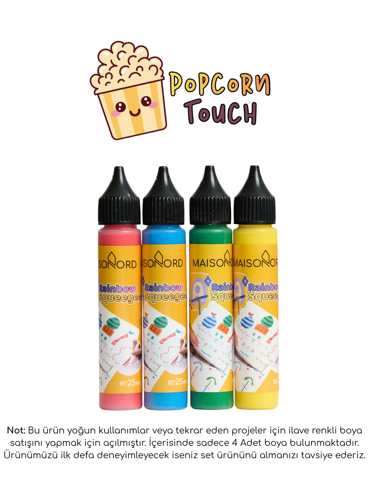 Maisonord Popcorn Touch Yedek Boya (4 Adet)