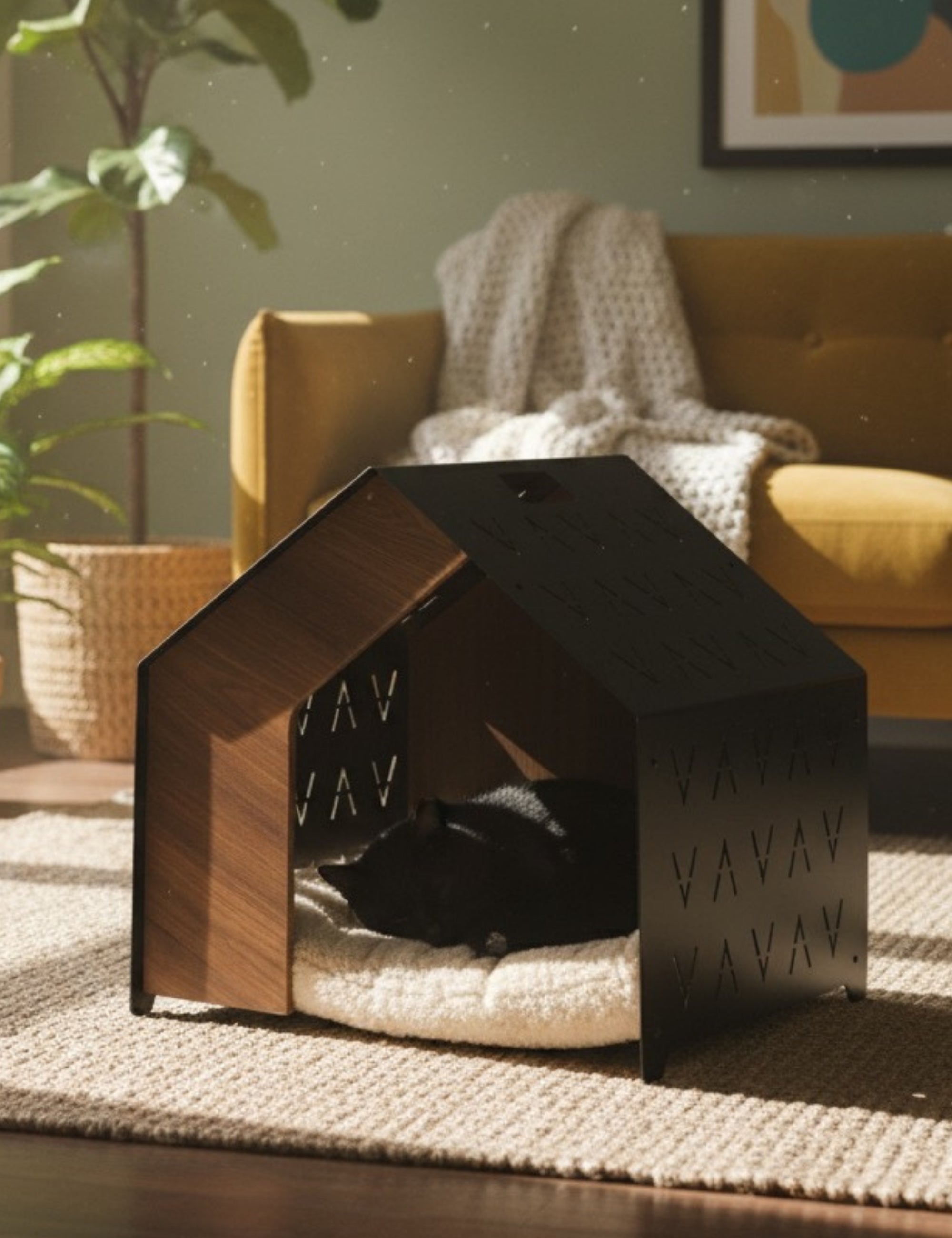 Vidar Kedi & Köpek Evi - Siyah