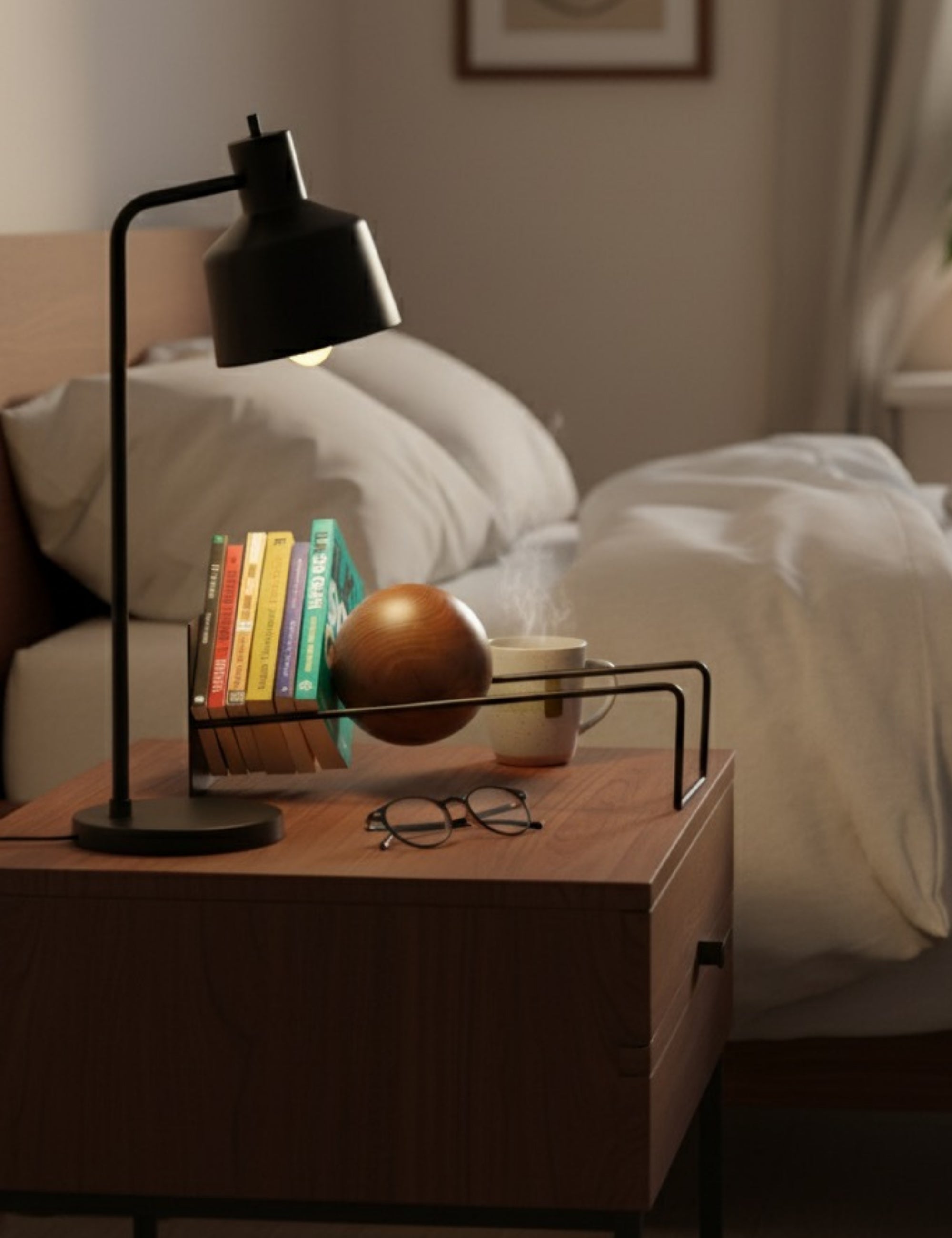 Toke Dekoratif Kitaplık - Siyah