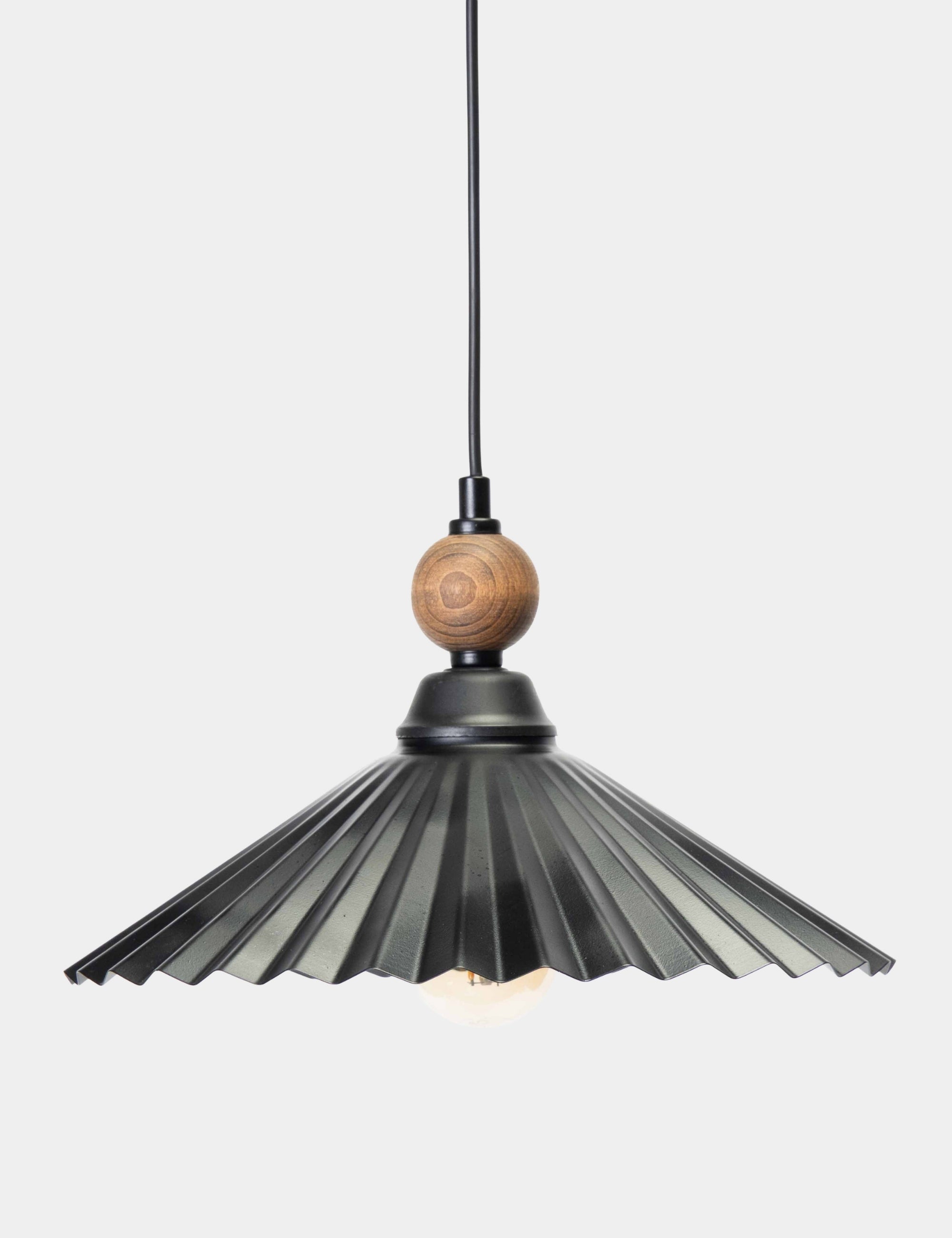 Wave Metal Avize - Siyah