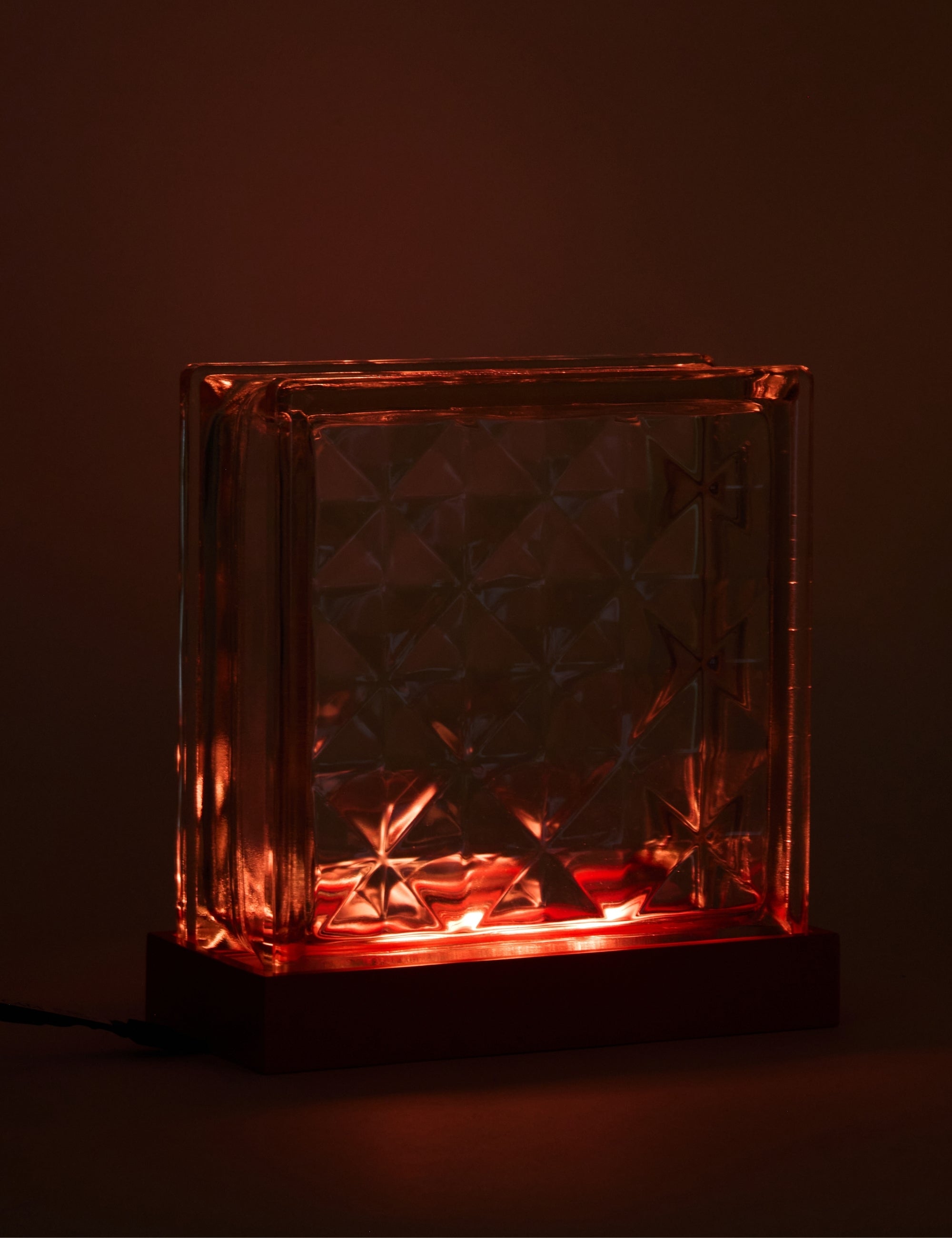 Mood Block Prizma Dekoratif Abajur - Turuncu