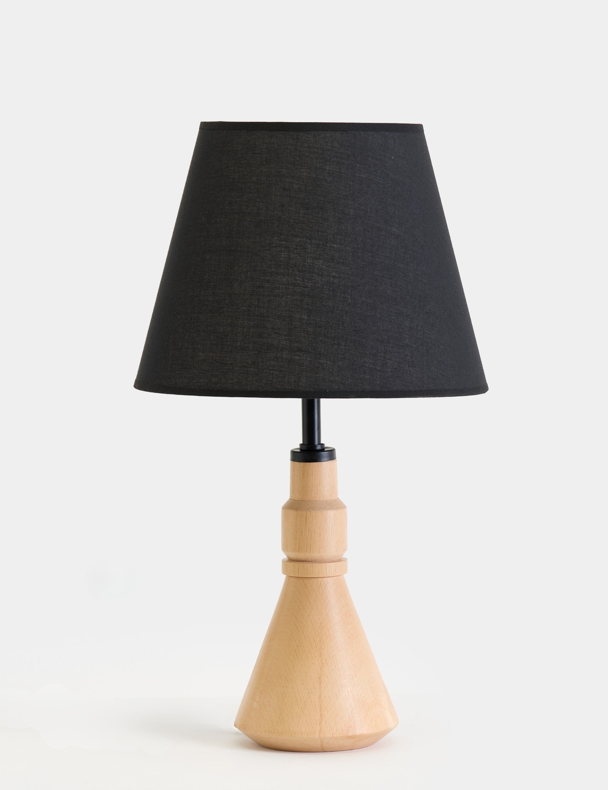 Tromso Kumaş Şapkalı Ahşap Abajur