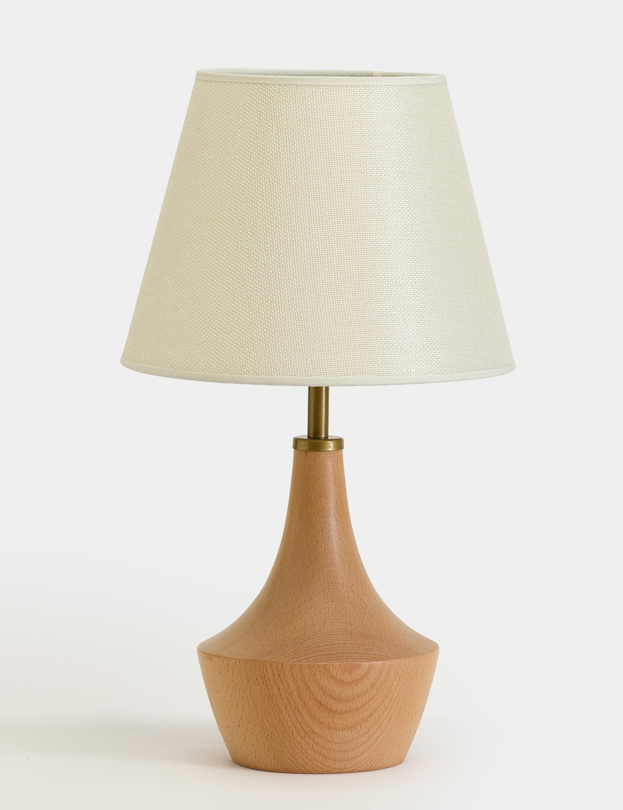 Moss Kumaş Şapkalı Ahşap Abajur