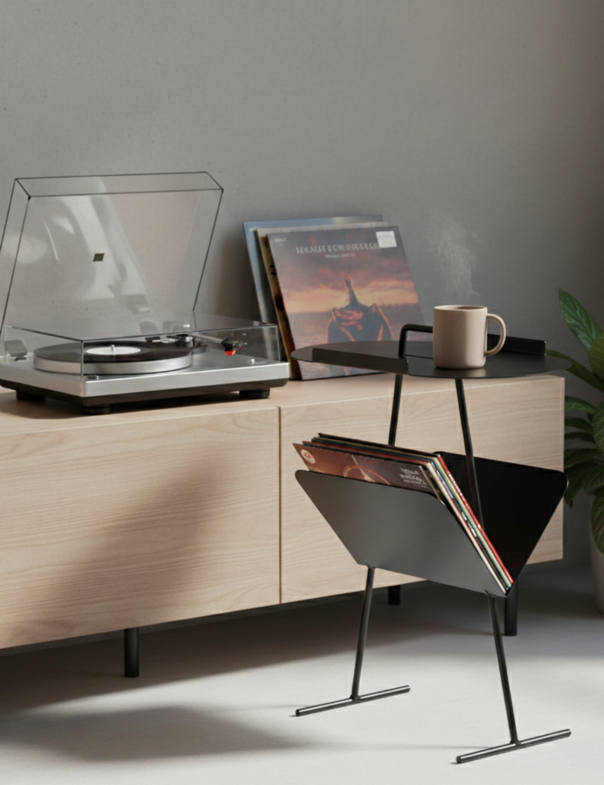 Goddy Gazetelikli Yan Sehpa - Siyah