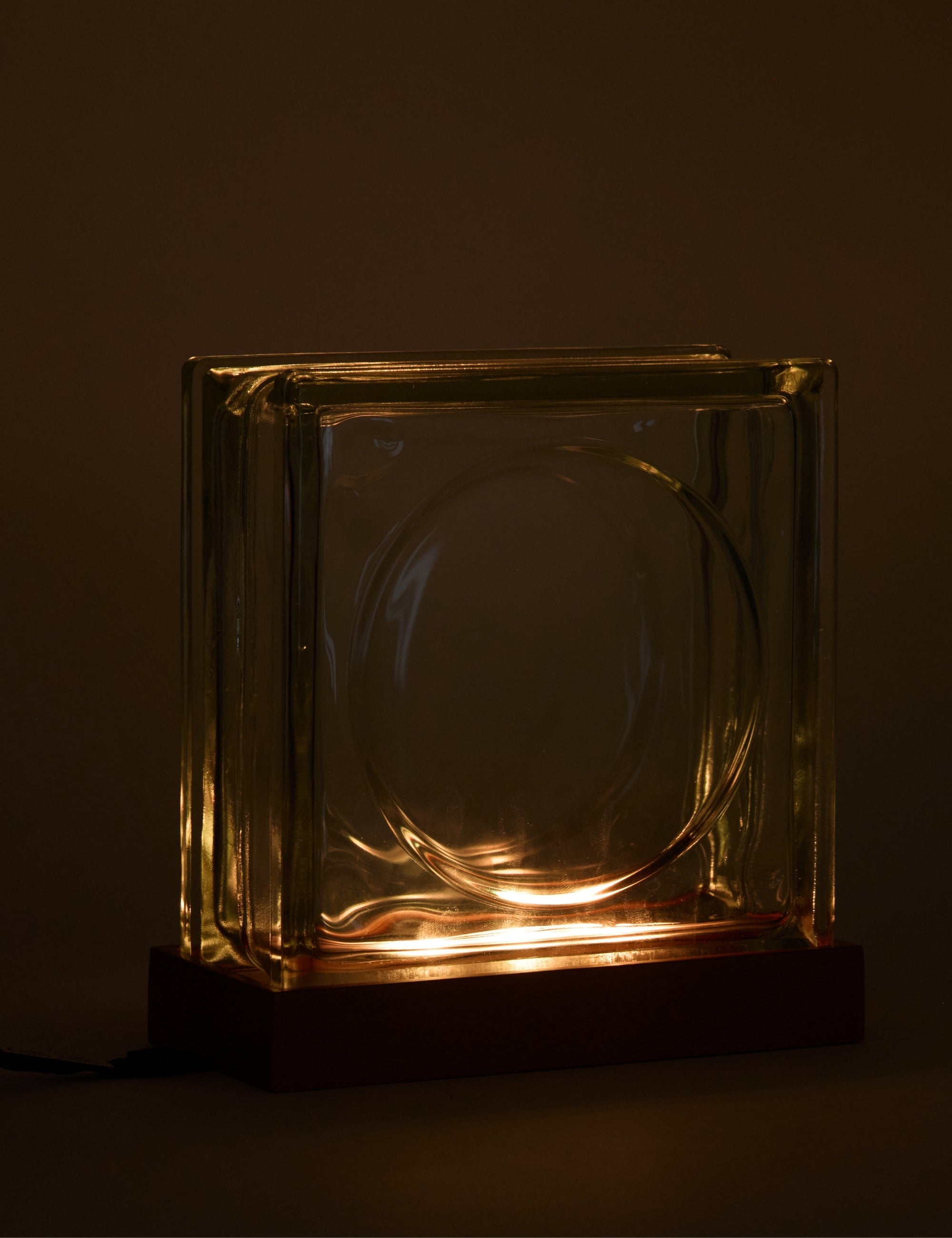 Mood Block Round Dekoratif Abajur - Hardal Sarısı