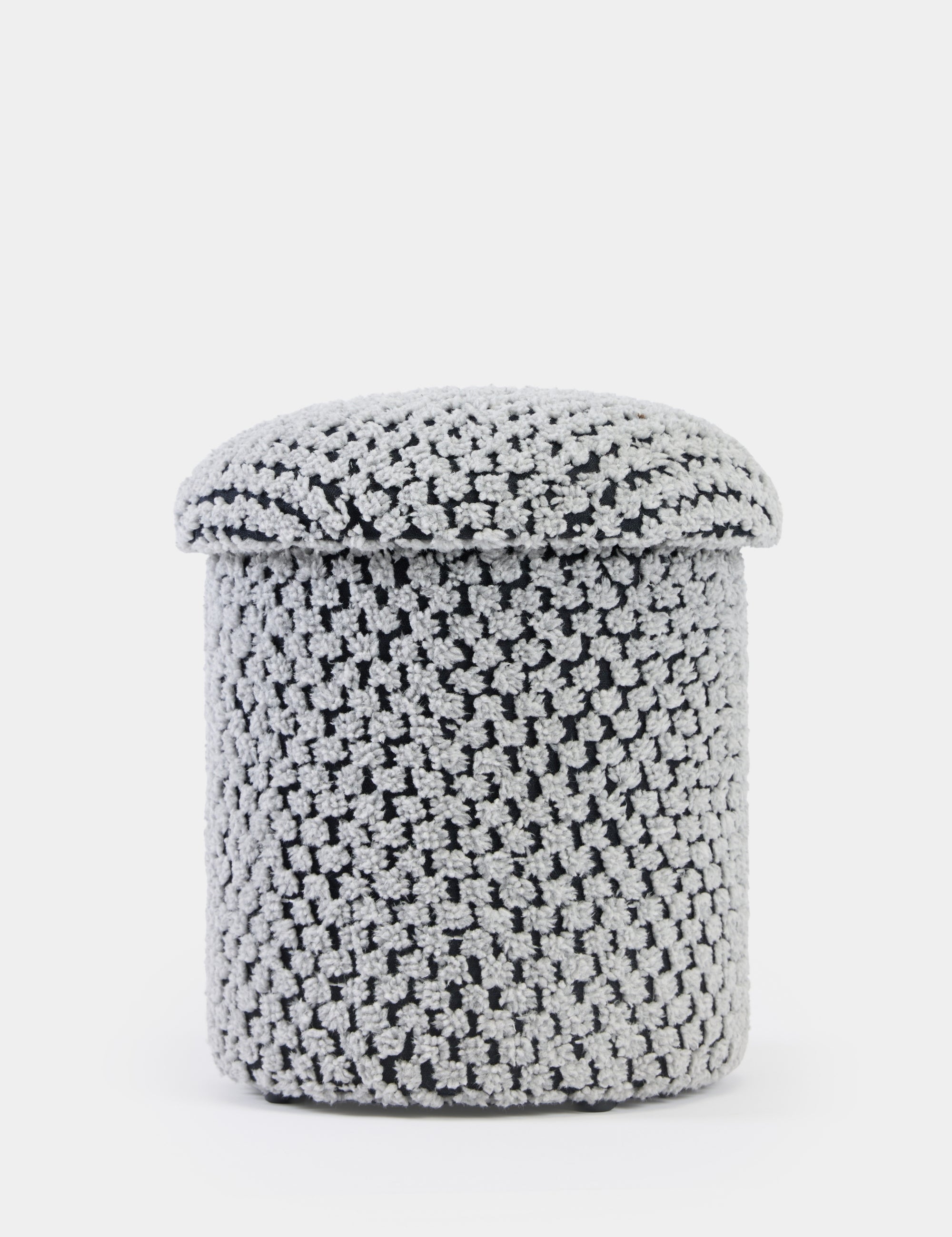 Alpaka Modern Puf - Gri