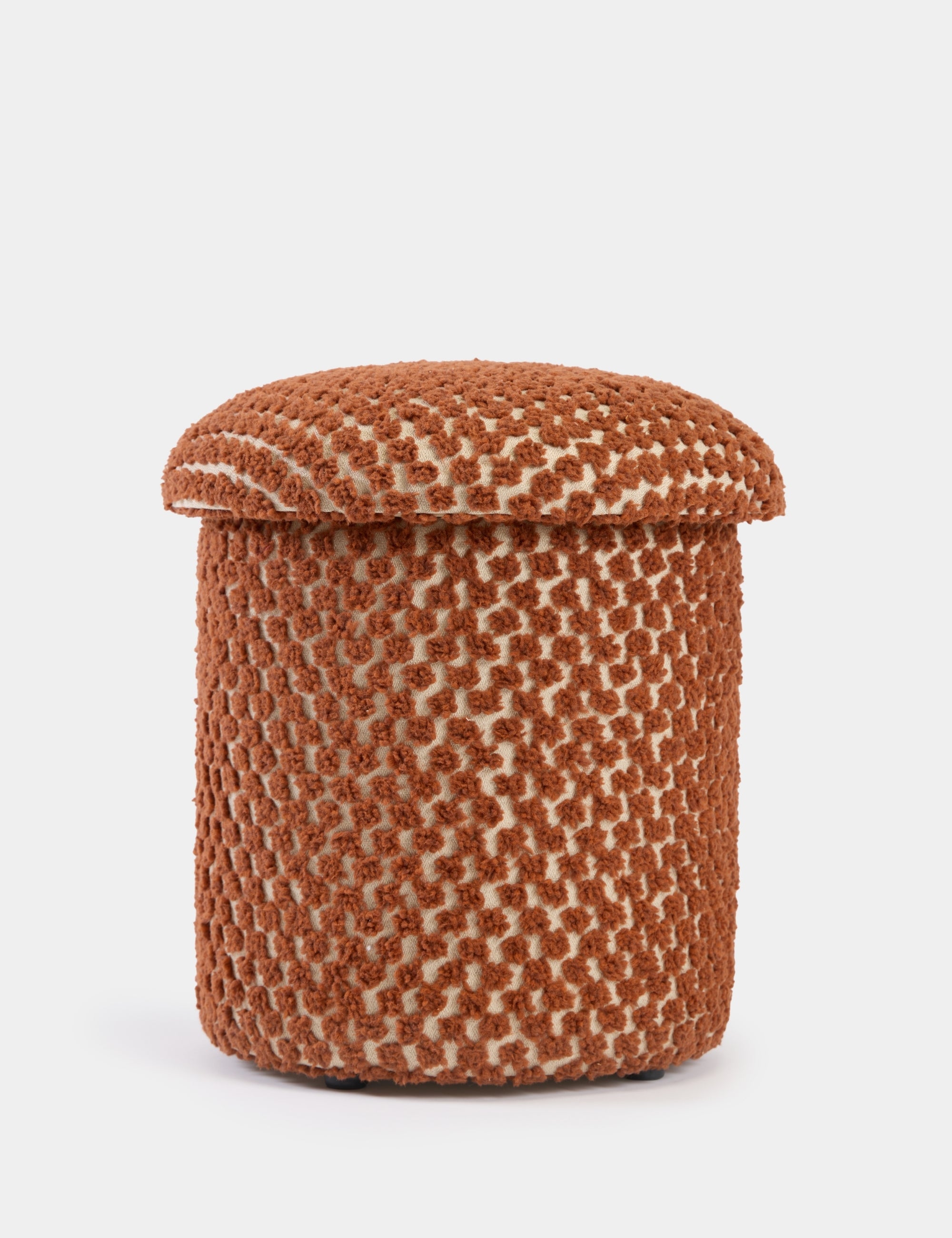 Alpaka Modern Puf - Turuncu