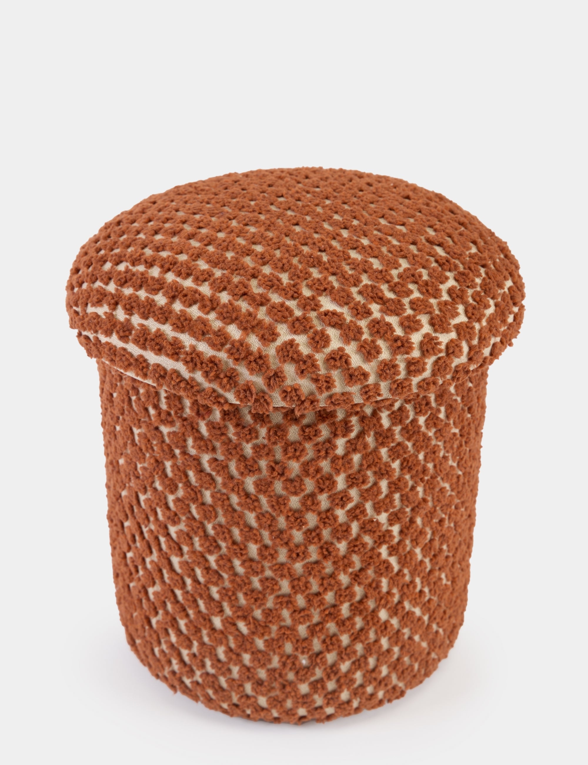 Alpaka Modern Puf - Turuncu