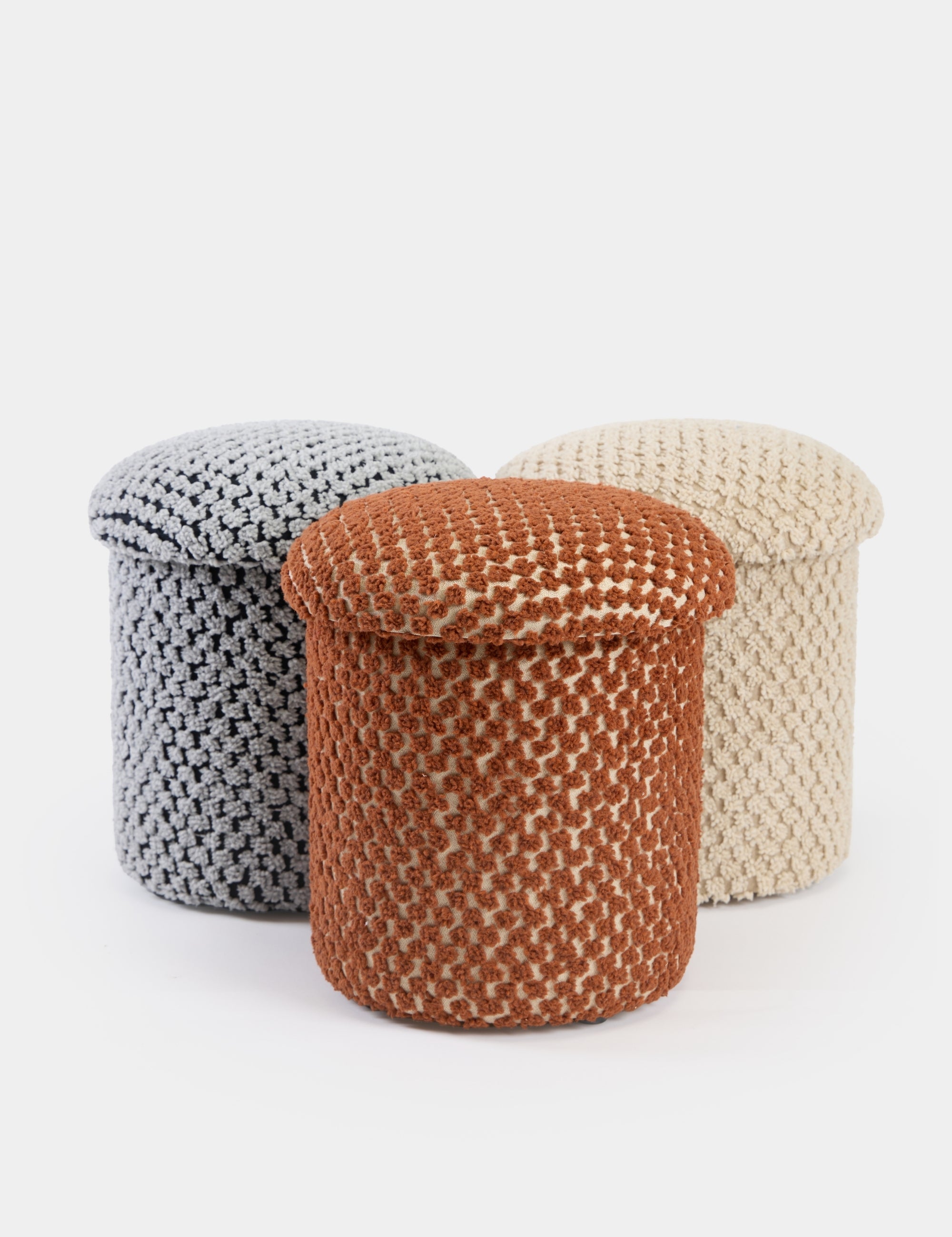 Alpaka Modern Puf - Gri