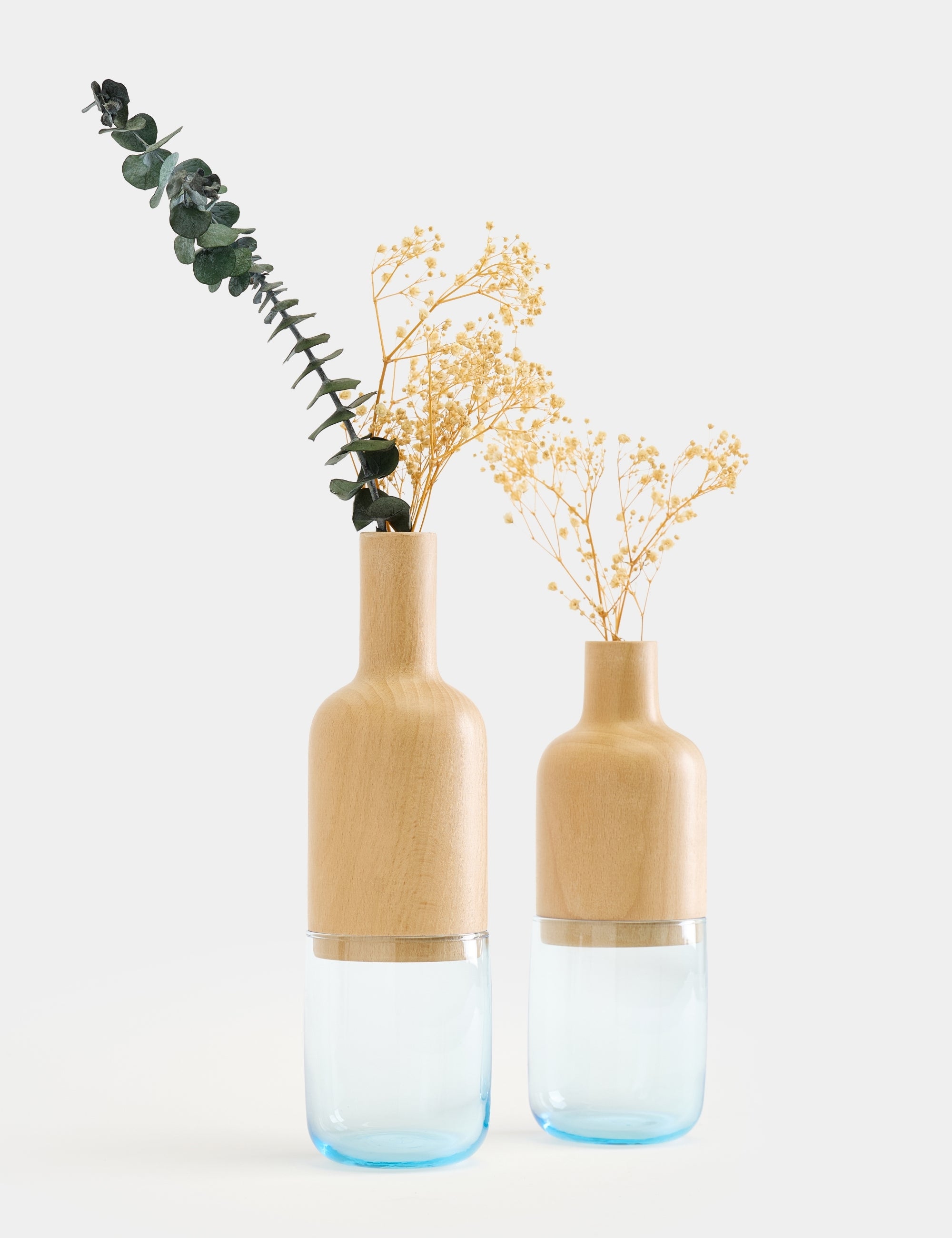 Harmony Minimalist 2'li Vazo Seti - Turkuaz