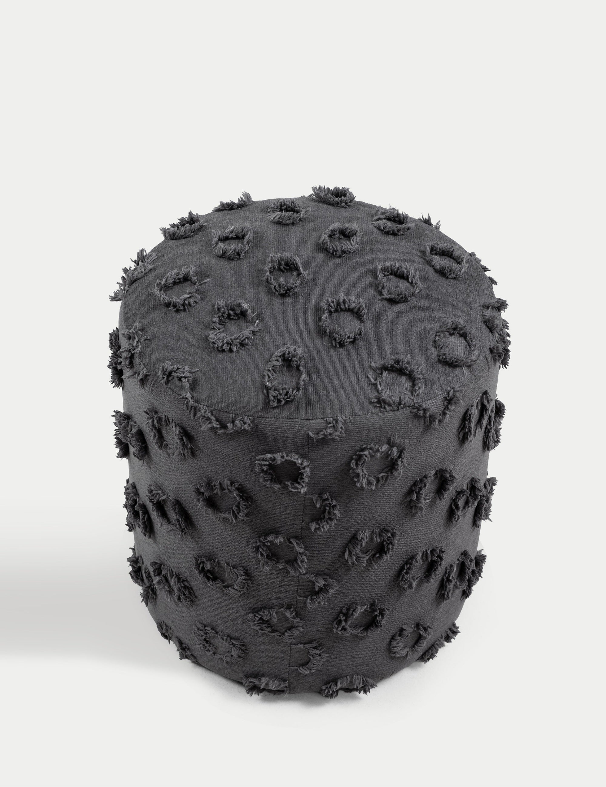 Astrid Dokuma Puf - Antrasit