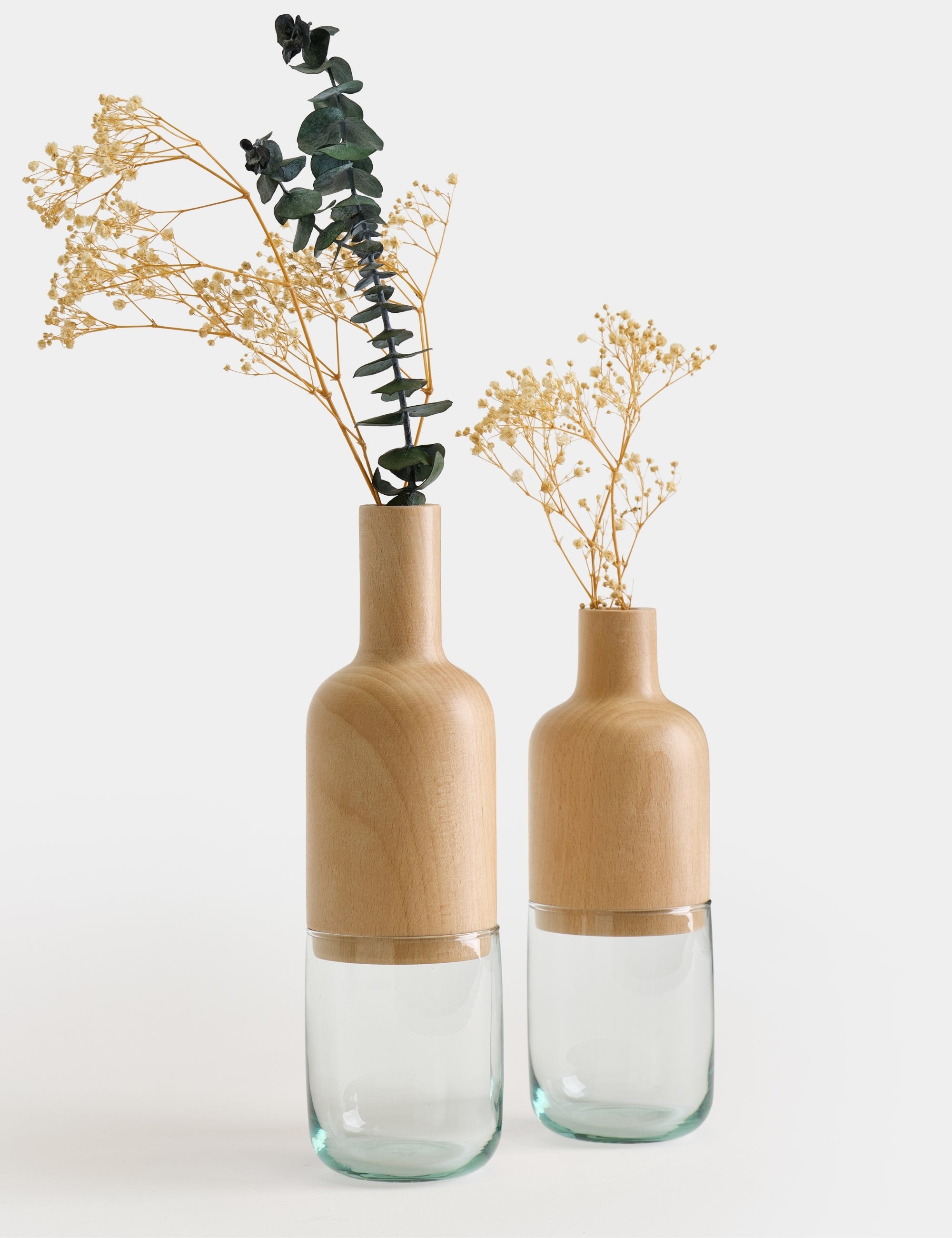 Harmony Minimalist 2'li Vazo Seti - Mint Yeşil