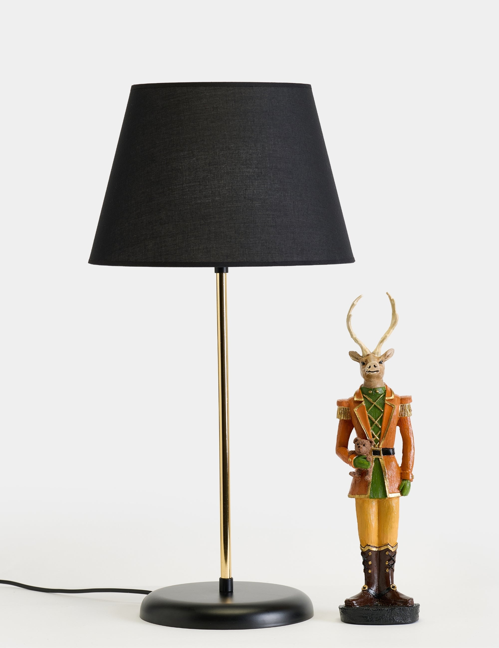 Fındıkkıran Geyik Asker Bear Figürlü Abajur & Biblo