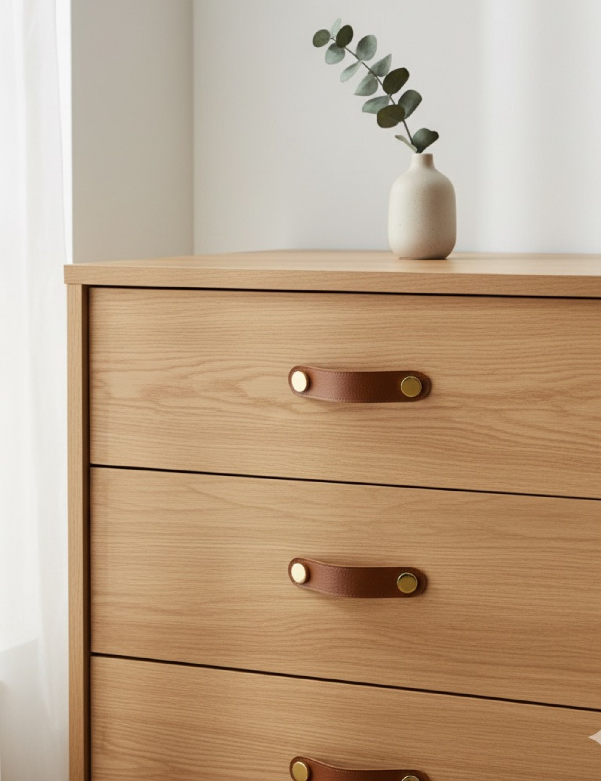 Deri 128 mm Gold Kaplama Kulp