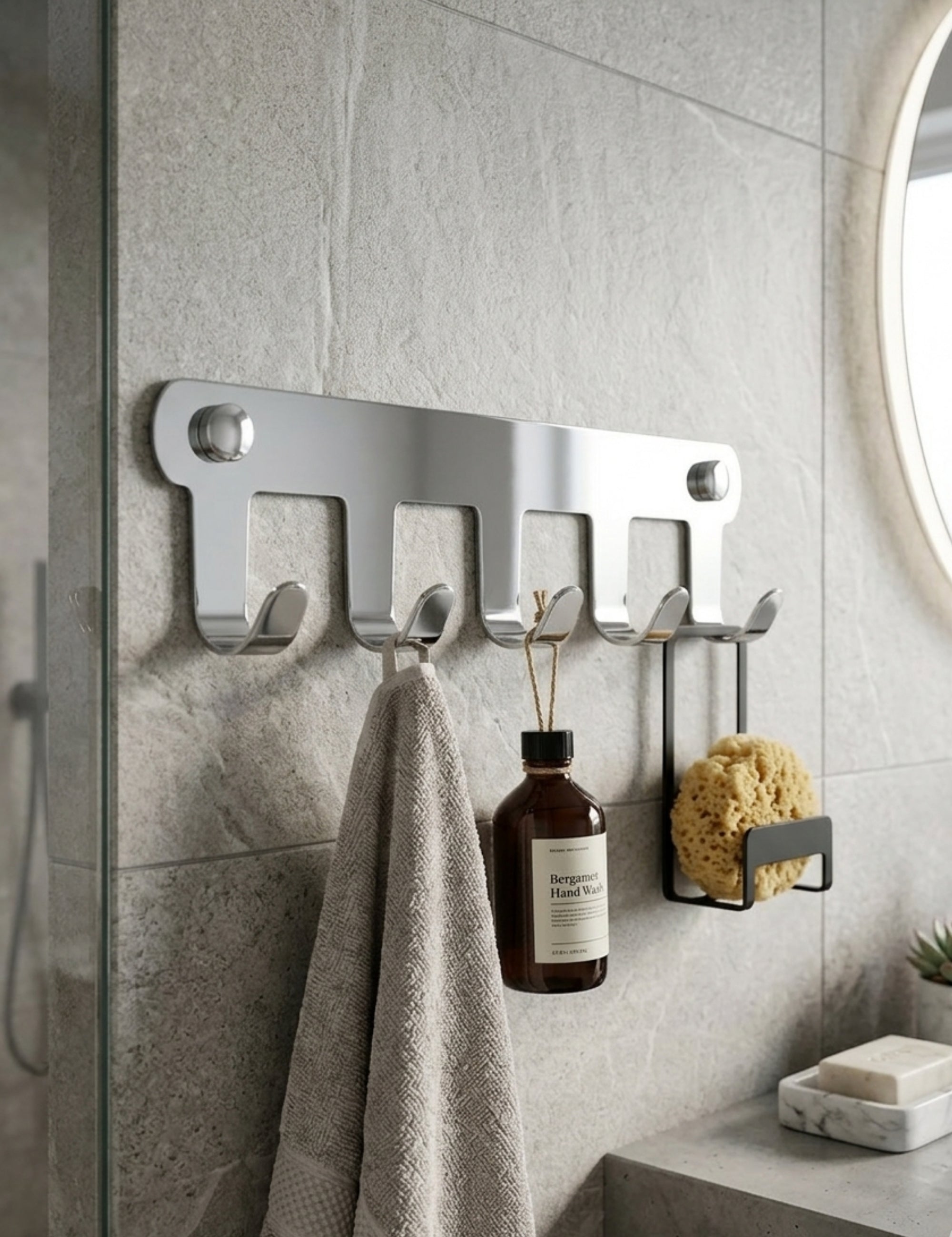 Smart Paslanmaz 5'li Askılık - Silver