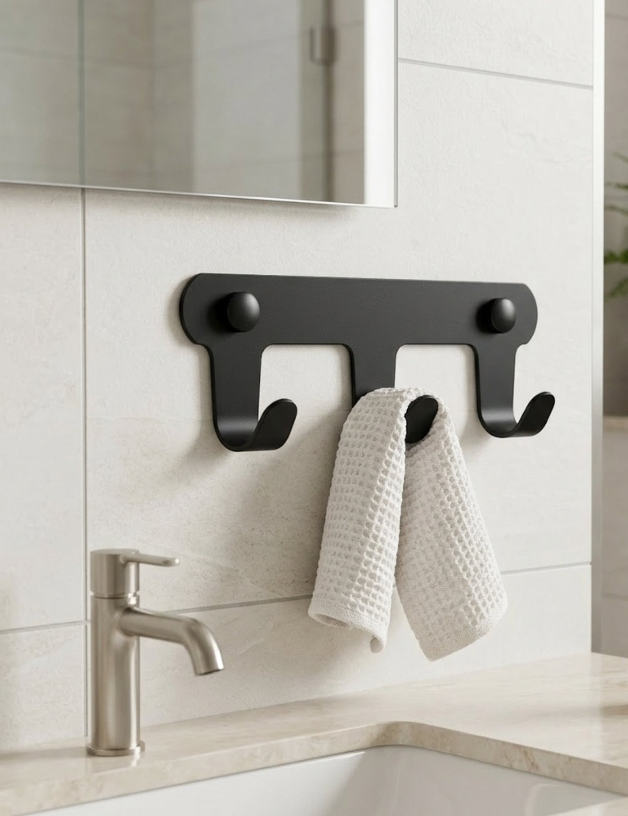 Smart Paslanmaz 3'lü Askılık - Siyah