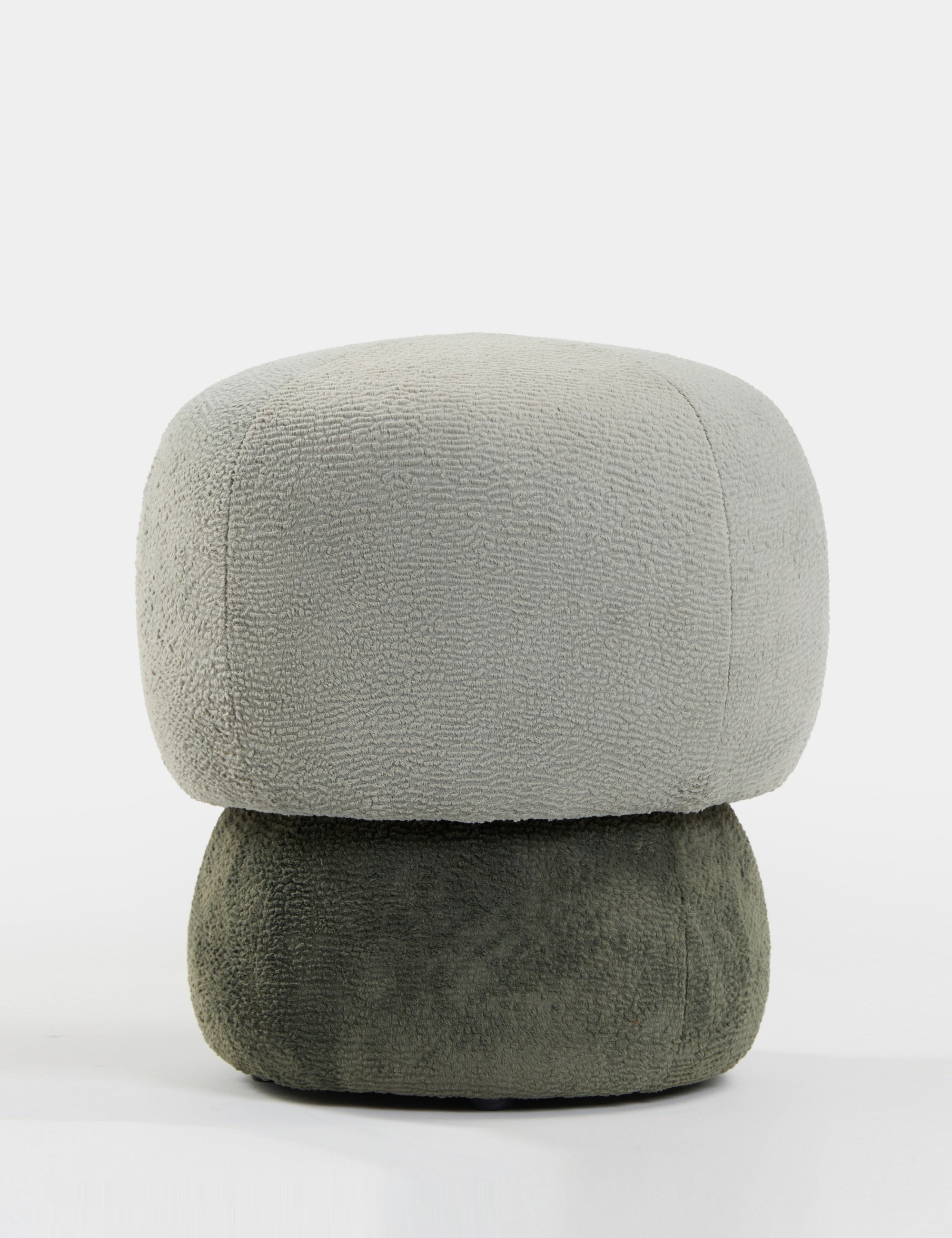 Coco Minimalist Puf - Su Yeşili/Haki Yeşil