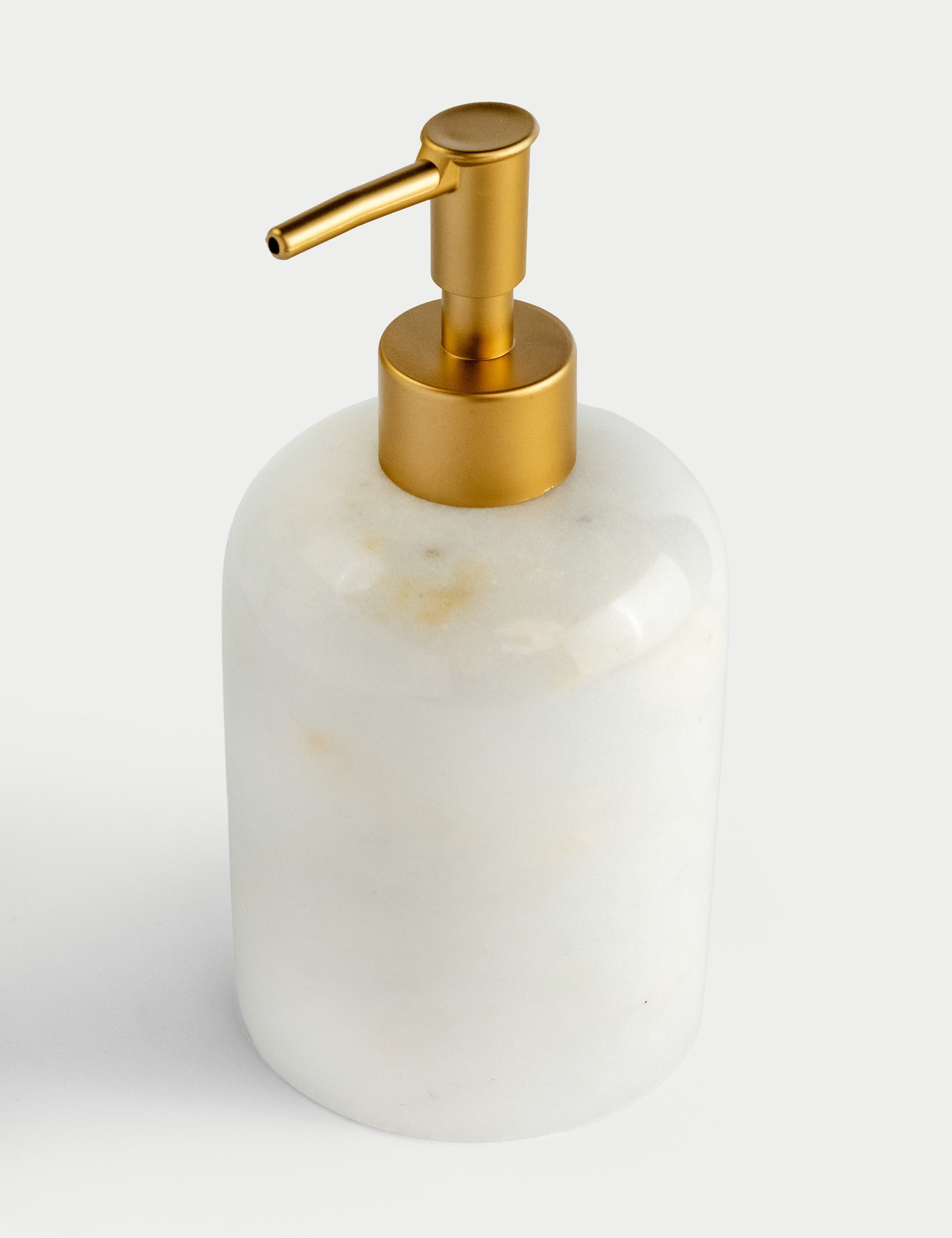 Bianco Mermer Sıvı Sabunluk - Mat Gold