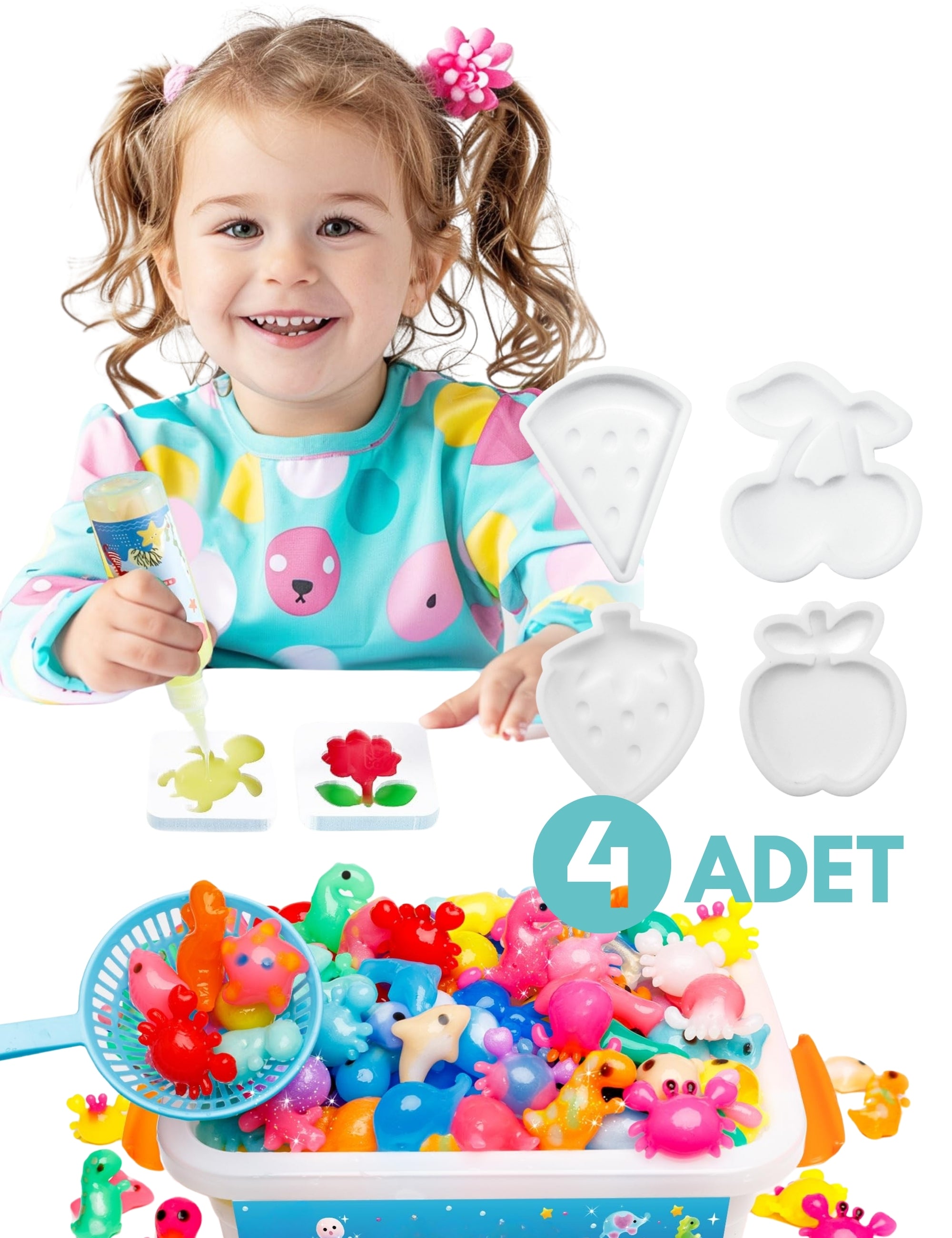 Magic Water Elf Sihirli Su Hayvanları Yedek Kalıp (4 Adet)