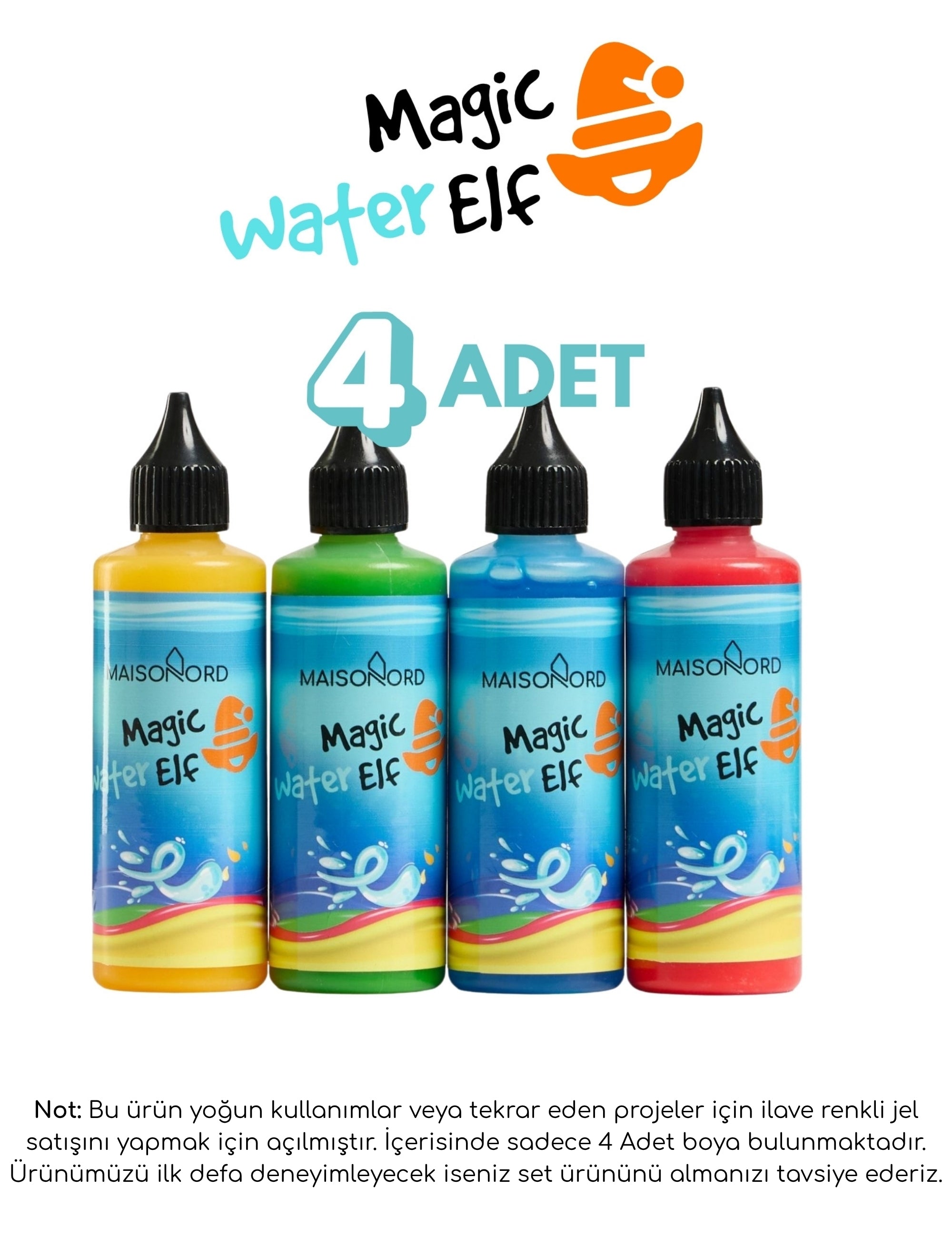 Magic Water Elf Sihirli Su Hayvanları Yedek Renkli Jel (4 Renk)
